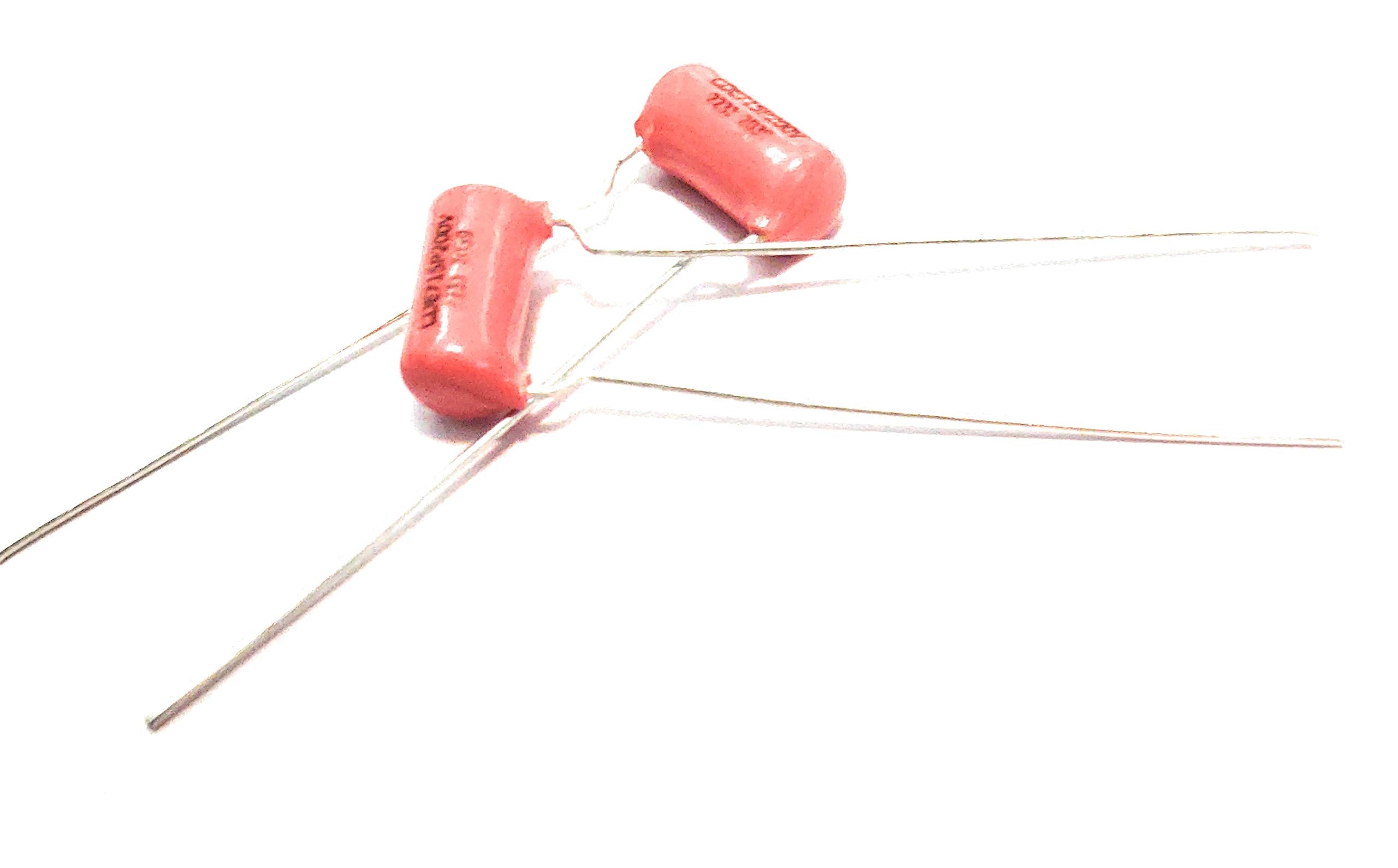 2X (1 Pair) .022Uf 200V Orange Drop 715P Tight Tolerance Polypropylene Guitar Tone Capacitors Small Size