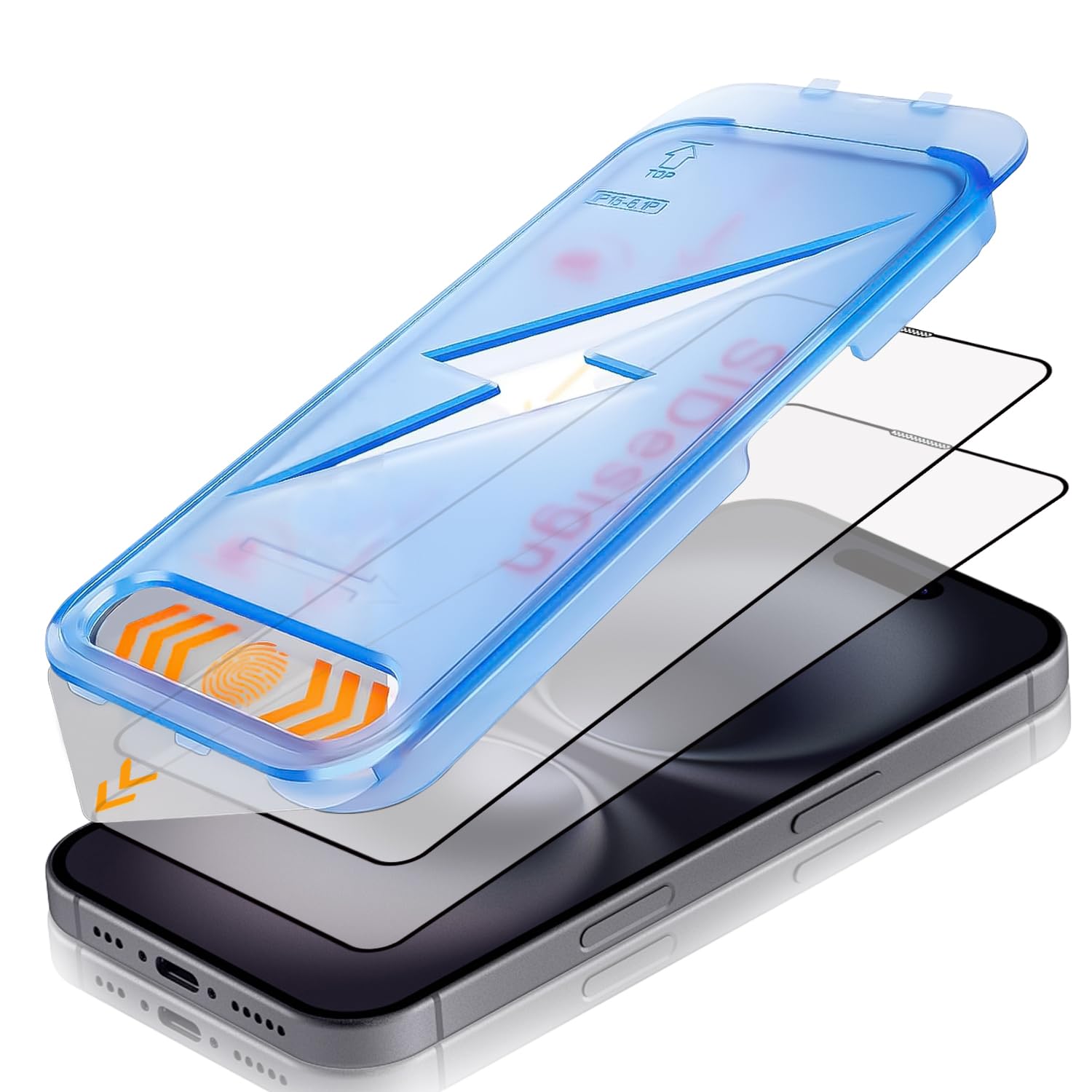 Iphone 16 Pro Max Screen Protector, 6.9-Inch Tempered Glass, 9H Hardness, 2-Pack With Installation Kit,Automatically Removing Du