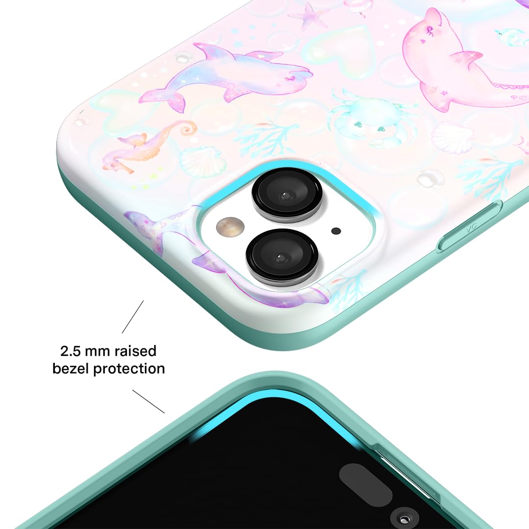 Velvet Caviar For Iphone 15 Case Cute   Compatible With Magsafe [8Ft Drop Tested]   Dolphins