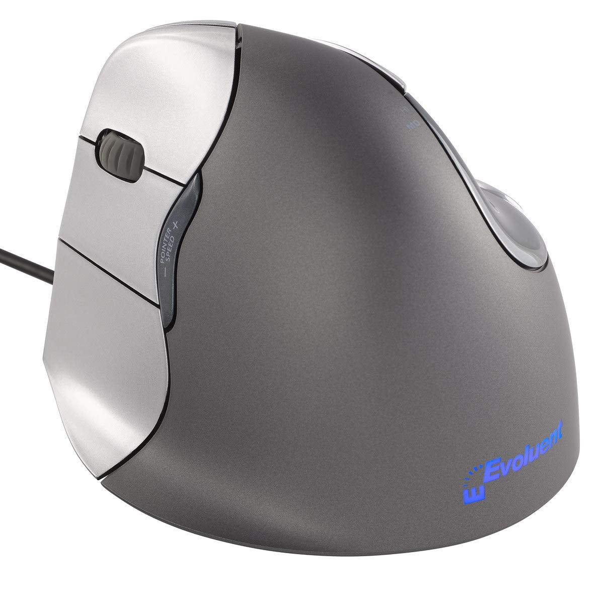 Evoluent Vm4L Verticalmouse 4 Left Hand Ergonomic Mouse With Wired Usb Connection (Regular Size.) The Original Verticalmouse Bra