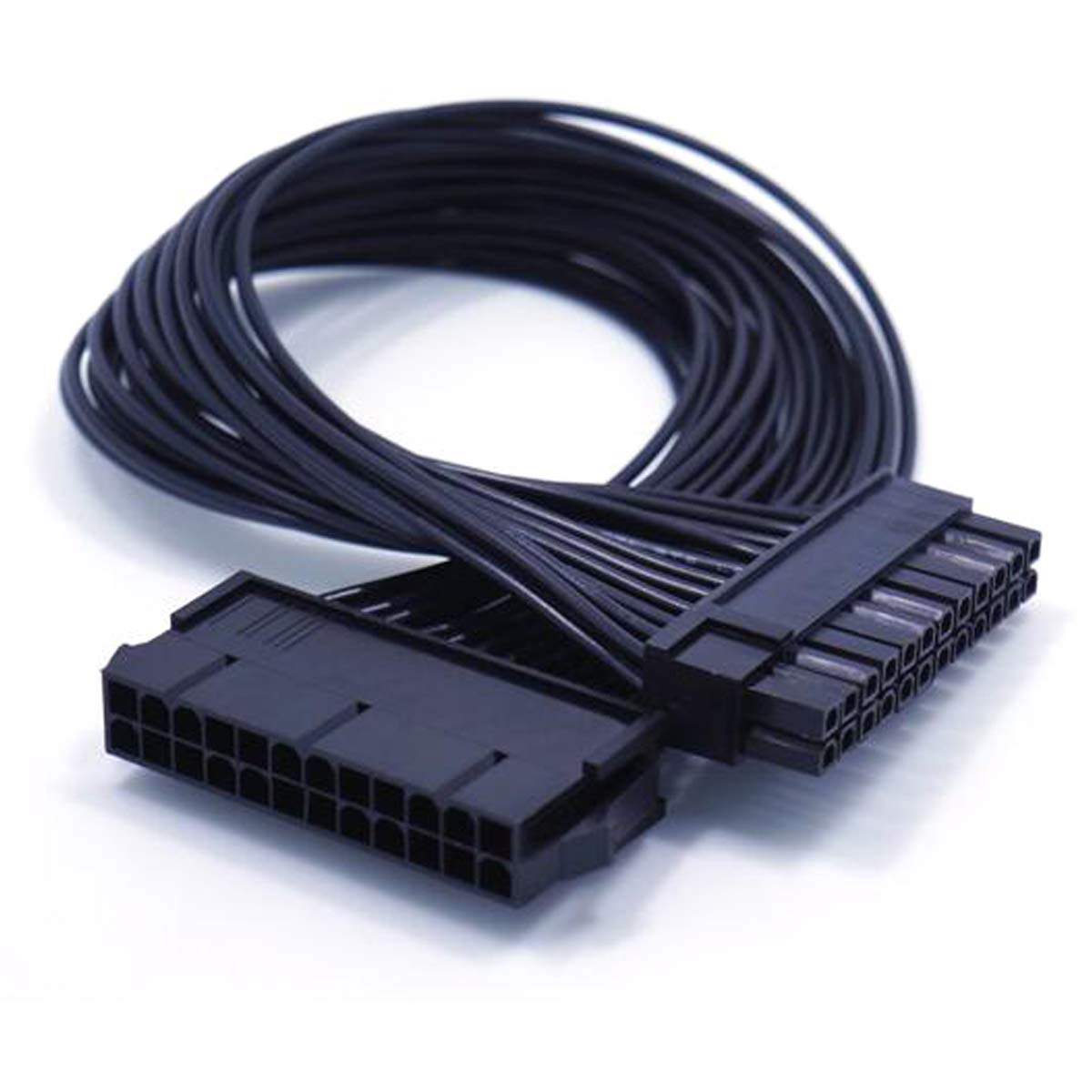 OPSFALCON ATX 24 Pin Motherboard Power Extension Cable, 12.6 Inches / 32cm, Internal PC PSU ATX 24 Pin Male to Female Extension 