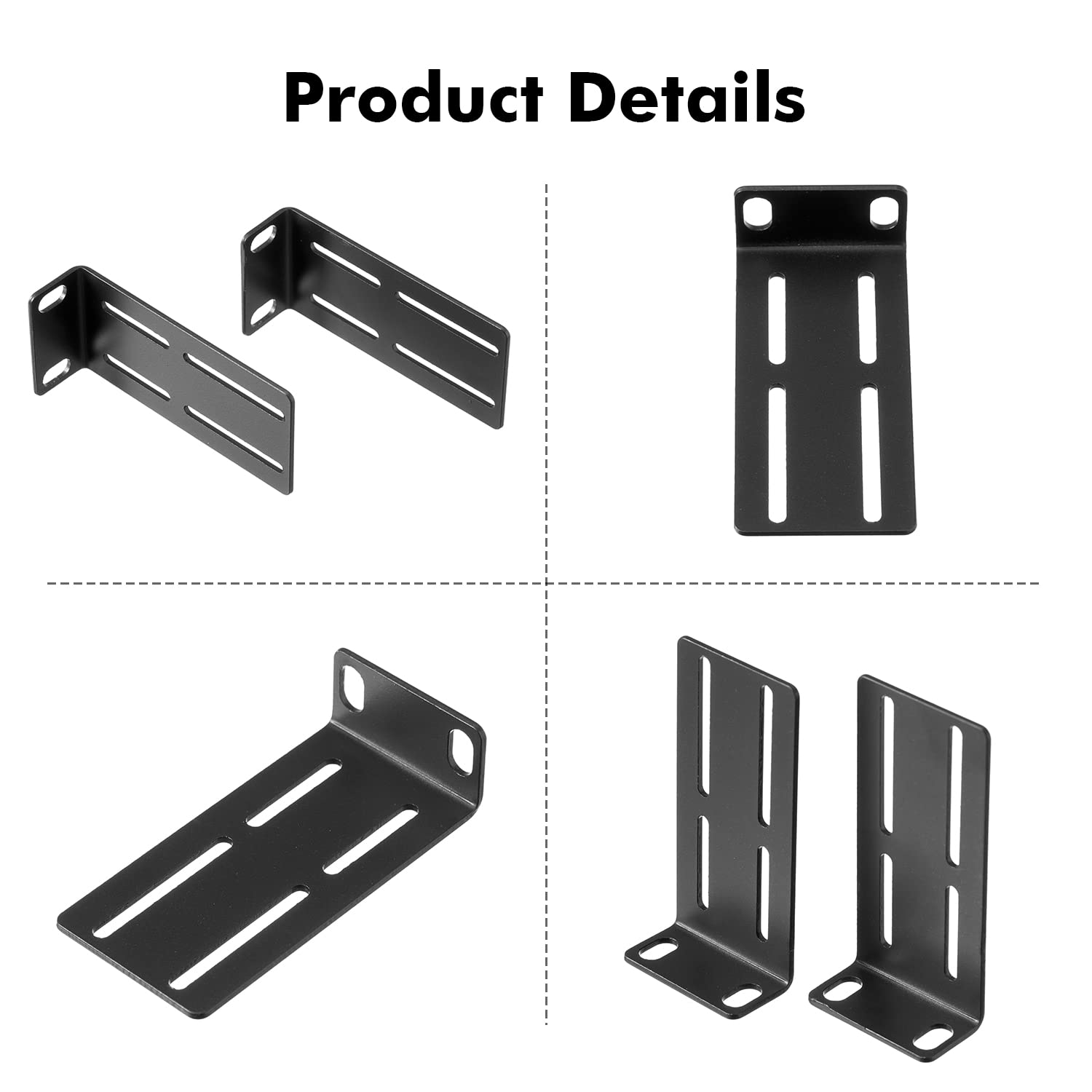Mokerlink Adjustable Rack Mount Ear For 17.3 Inch Switches, Compatible For Hp/Hpe/Procurve/Aruba/Officeconnect Network Switch