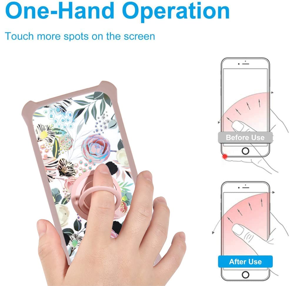 Blu Studio Mini 2023 Case Compatible With Blu Studio Mini 2023 Phone Case Cover [With Tempered Glass Screen Protector][Hard Pc +