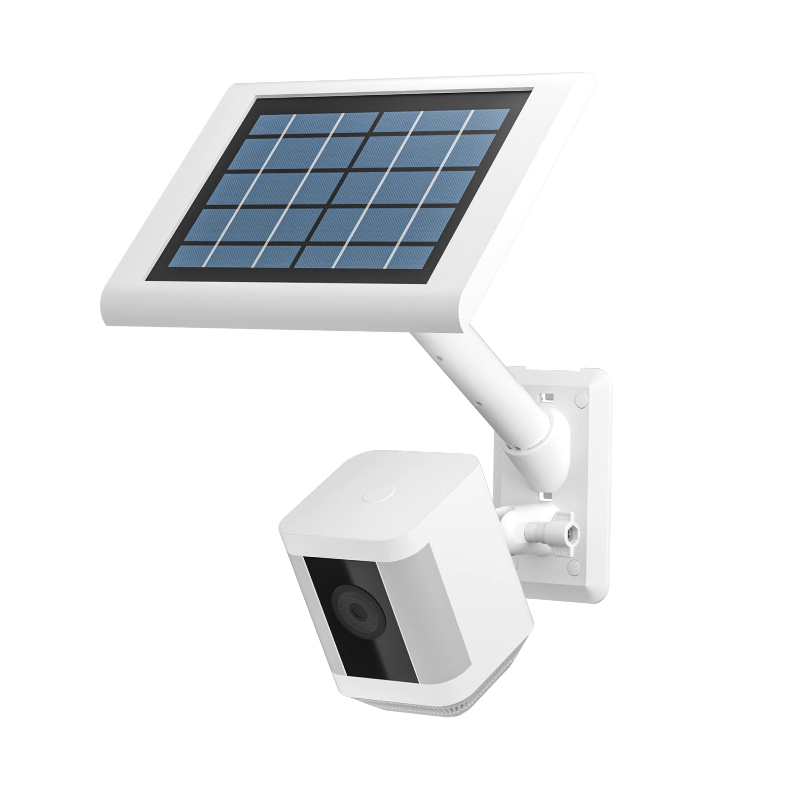 Holaca 2 In 1 Wall Mount Bracket For Stick Up Cam Pro Solar Panel, Spotlight Cam Pro/Plus And Stick Up Cam Battery/Wired Outdoor Mount Accessories For Ring Super Solar Panel (White)