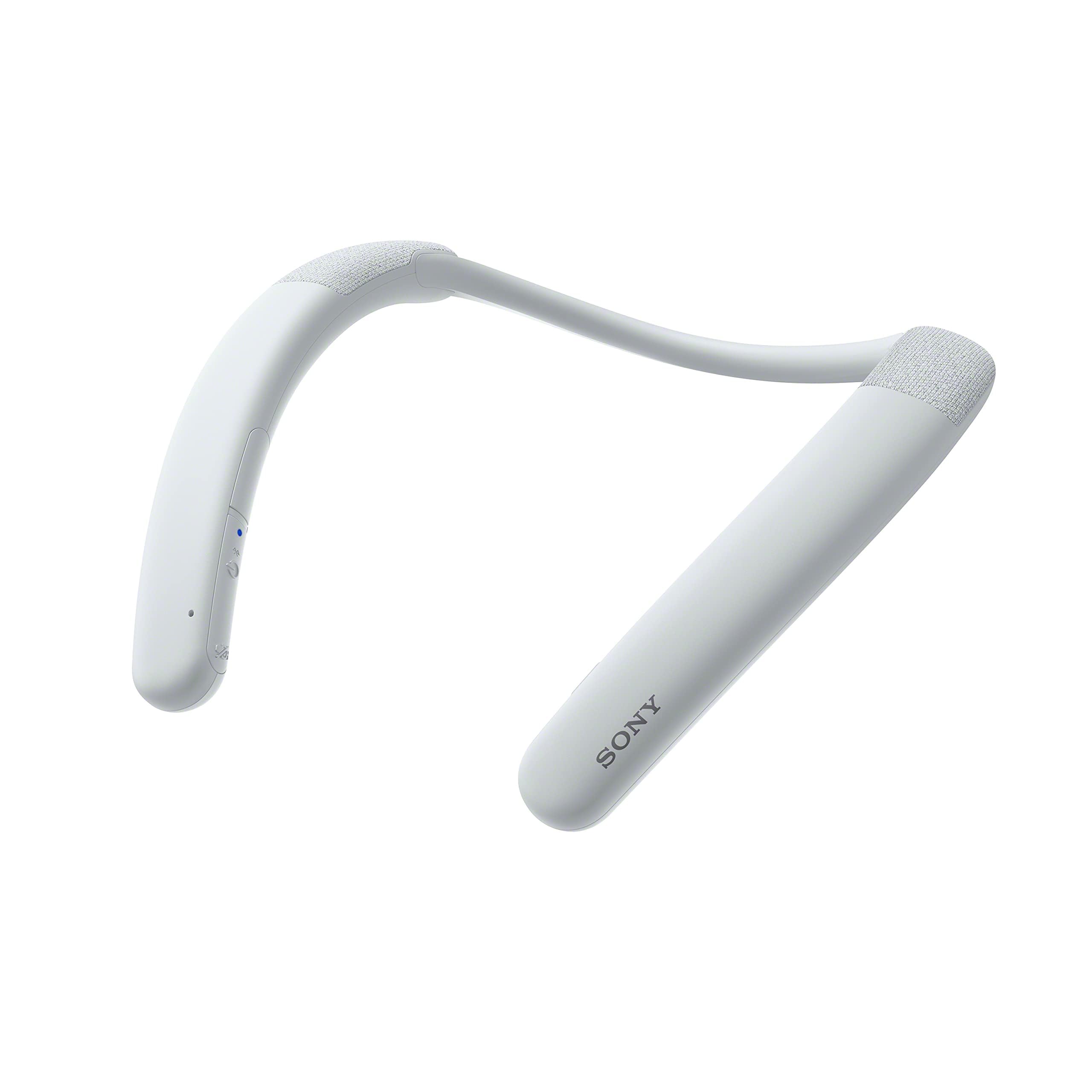 Sony SRS NB10 Wireless Neckband Bluetooth Speaker Comfortable and Lightweight with Technology to Work from Home, Built in mic, 20 Hours of Battery Life, and IPX4 Splash Resistant  White