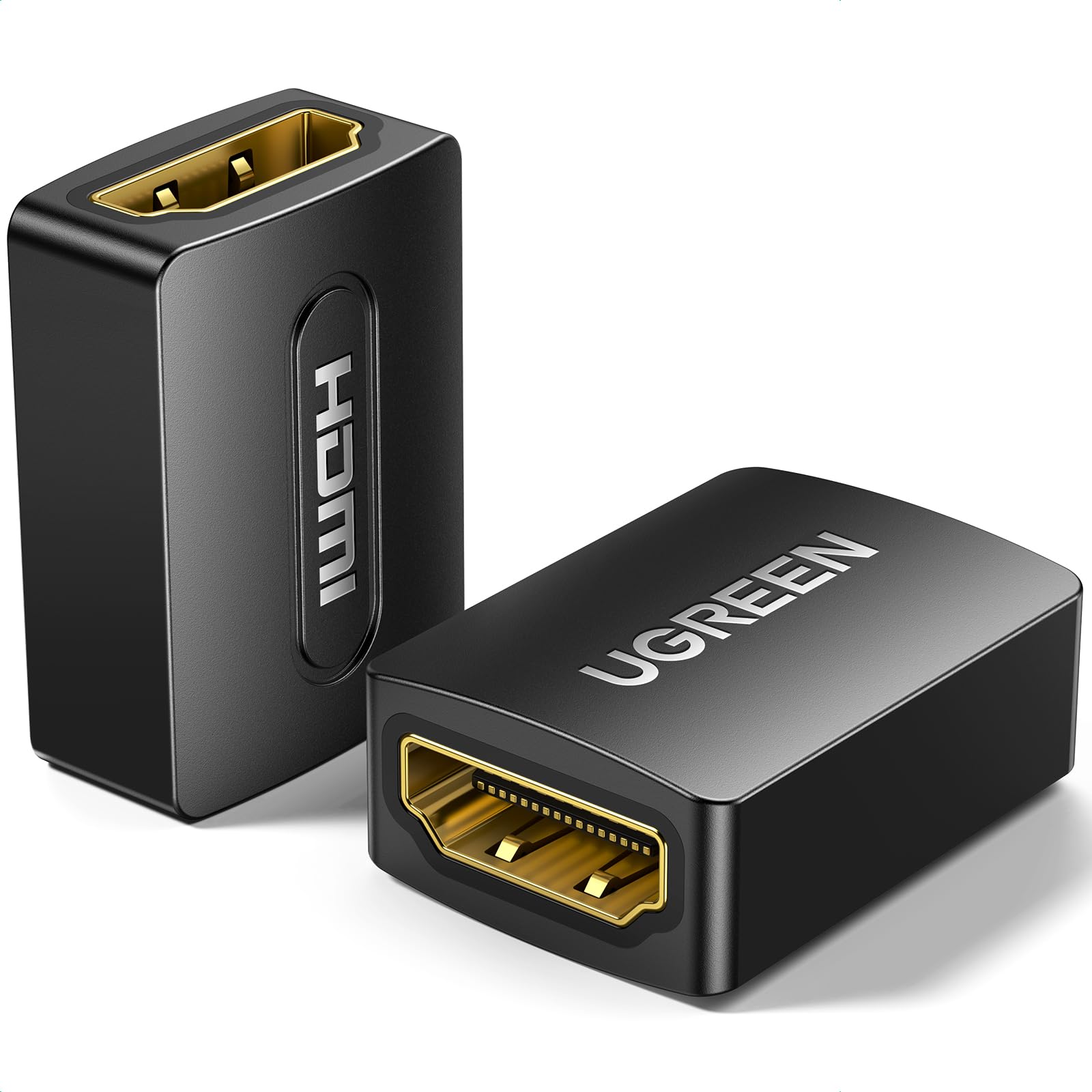 UGREEN HDMI Coupler 2 Pack, 4K@60Hz HDMI Female to Female Adapter HDMI 2.0 Extender for HDMI Cables 3D HDMI Connector Compatible