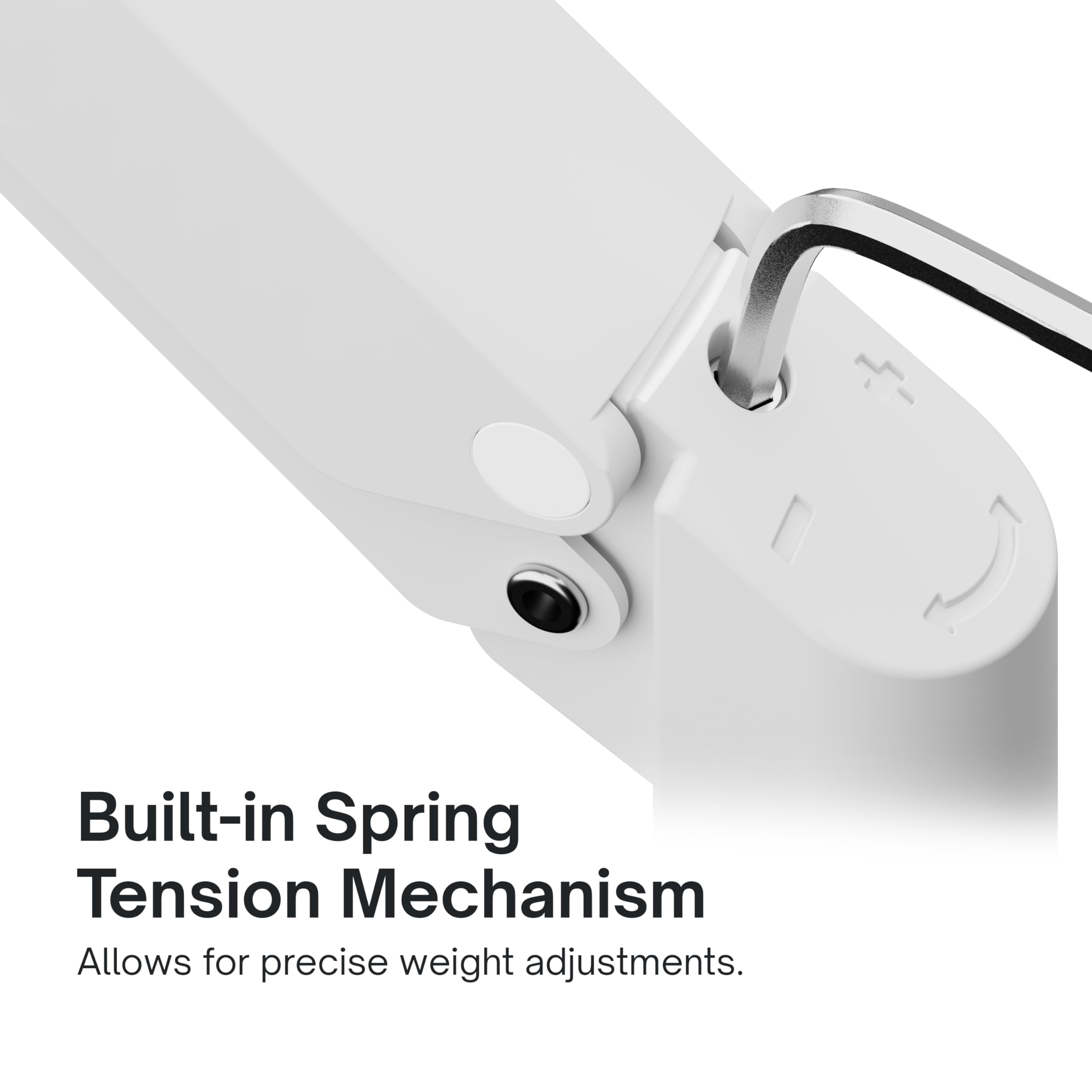 Pixio Ps1S Wave White Single Monitor Arm Stand Desk Mount   Fits Up To 32 Inches Monitors And Up To 19.8Lbs. Vesa Compatibility And Integrated Cable Management