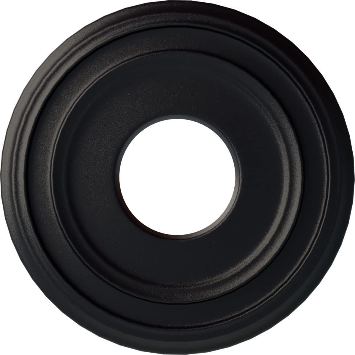 Ekena Millwork CM12CLSGS 12 3/8OD X 4ID X 1 1/8P Classic Ceiling Medallion Fits Canopies Up to 7 1/4, Steel Gray