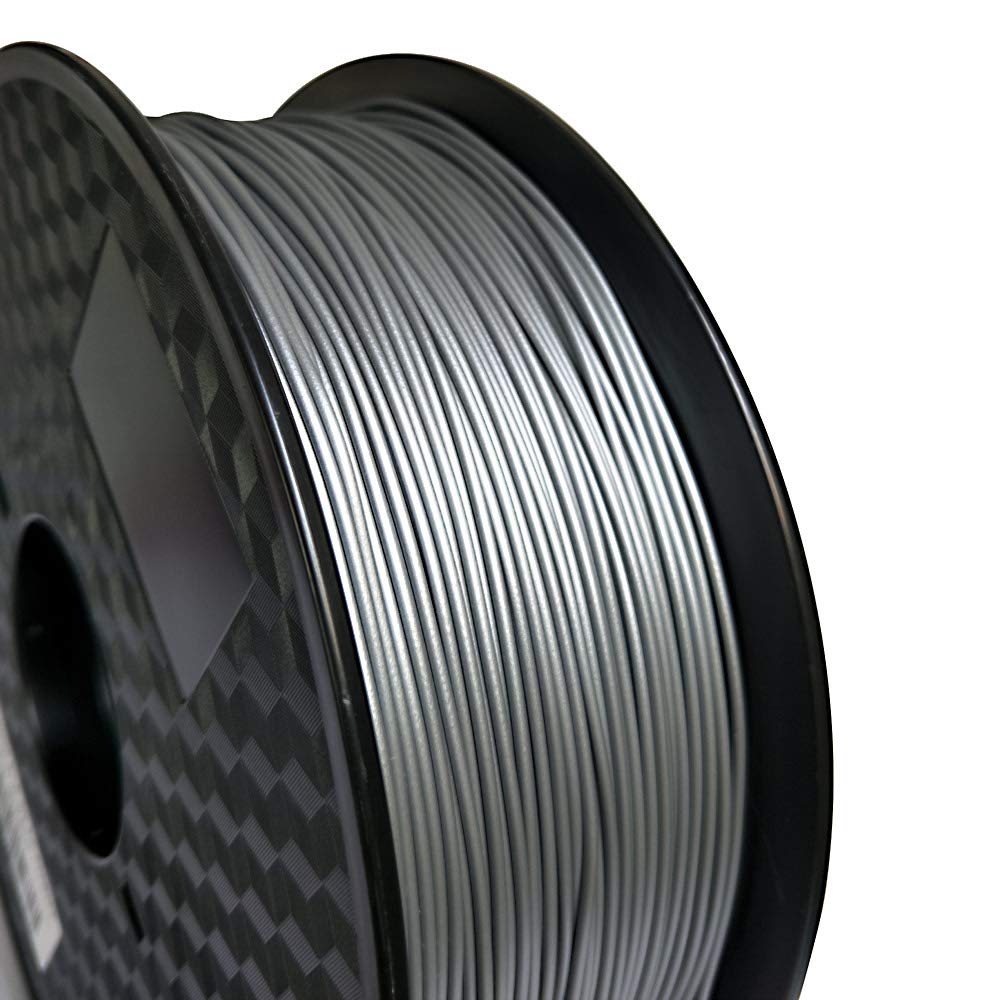 SHENGTIAN 3D Printer Filament, PLA, Metallic Silver 1.75mm, 1kg, Silver