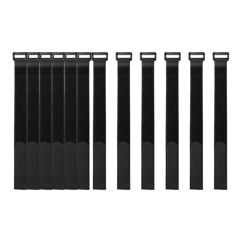 YiwerDer [16 Pack] 1 x 12 Hook and Loop Reusable Fastening Nylon Cable Straps, Durable Functional Ties Organizer Fastener to Kee