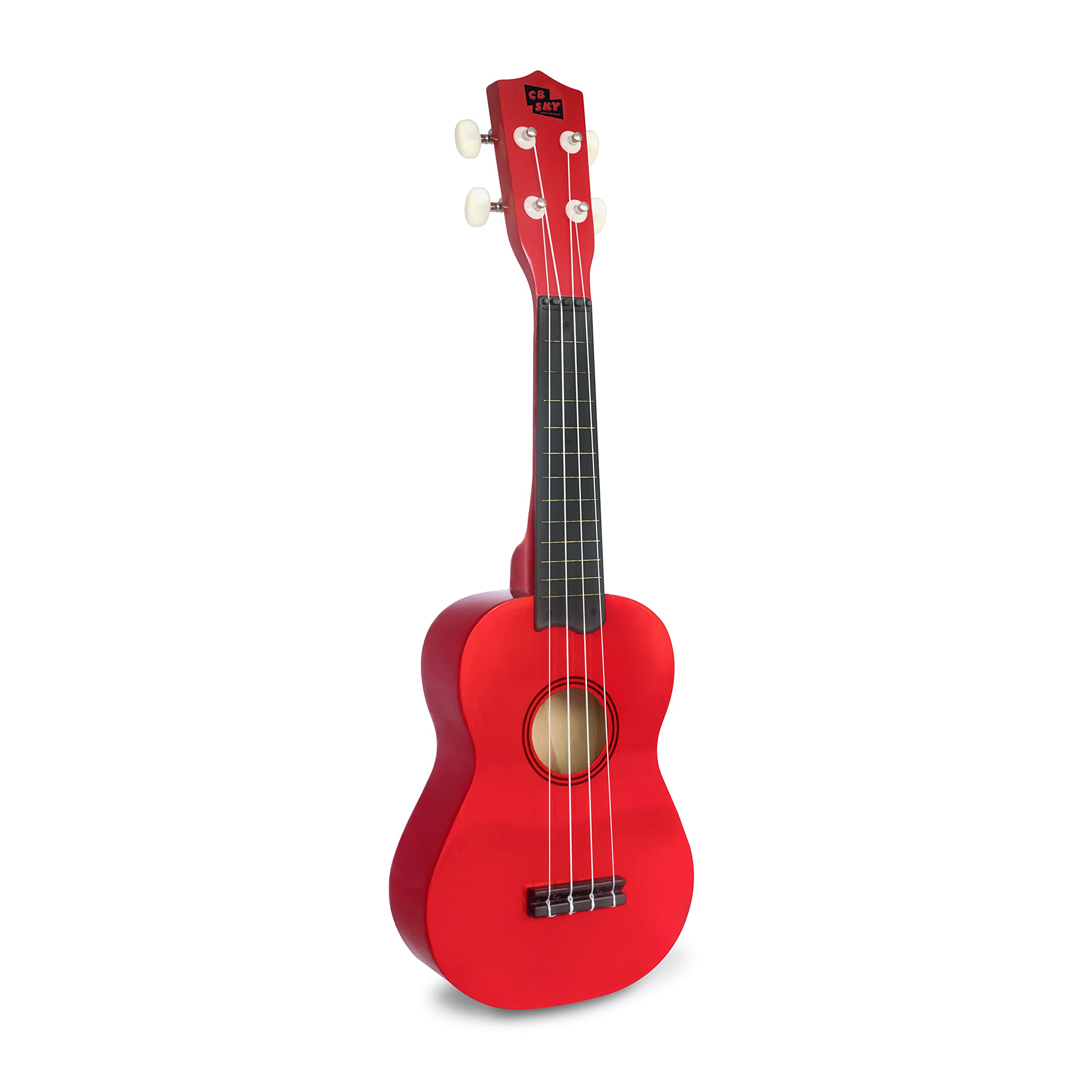 Cb Sky Soprano Ukulele 21''/53Cm Beginners, Students Kids Guitar (Red)