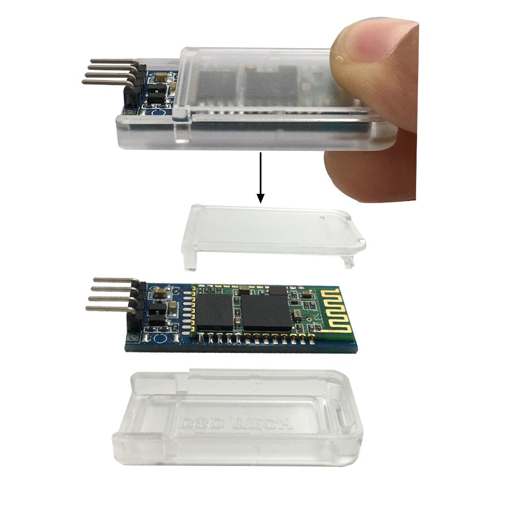Dsd Tech Hc-06 Wireless Bluetooth Serial Transceiver Support Module Slave And Master Mode For Arduino + 4Pin Dupont Cable