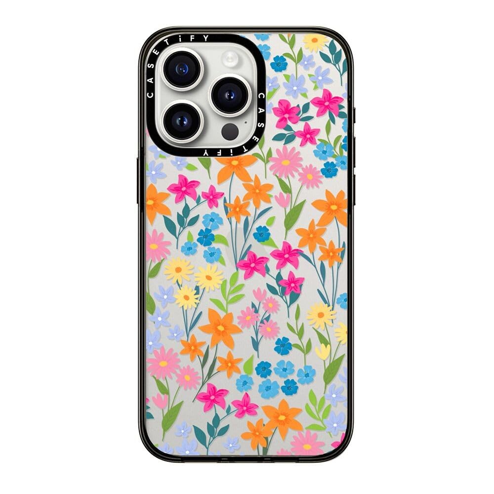 Casetify Compact Case For Iphone 15 Pro Max [2X Military Grade Drop Tested / 4Ft Drop Protection]   Bright Spring Flowers   Dais