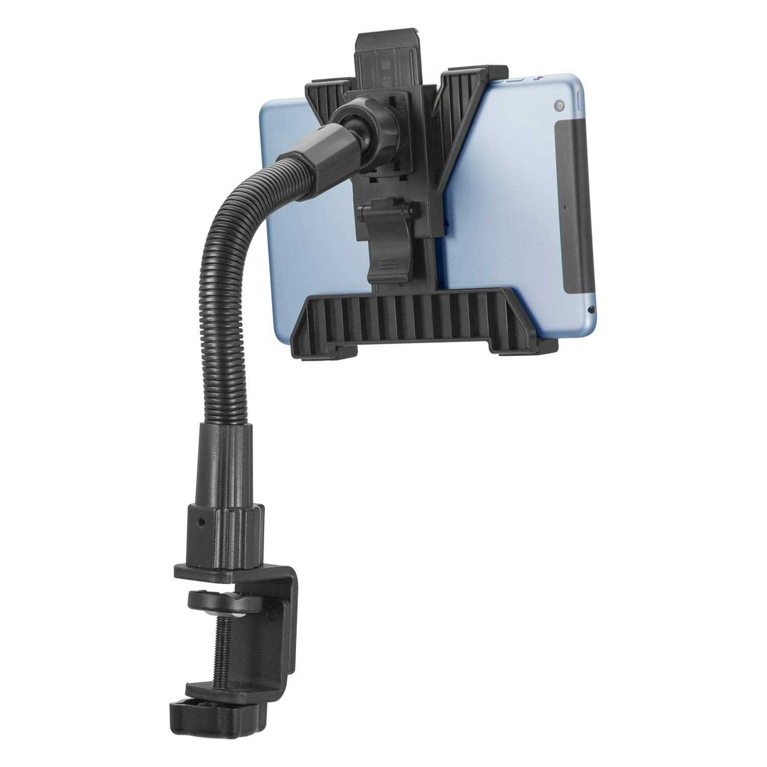 iBolt TabDock Flexpro Clamp- Heavy Duty C-Clamp Mount for All 7 - 10 Tablets (iPad, Nexus, Samsung Galaxy Tab) for Desks, Tables