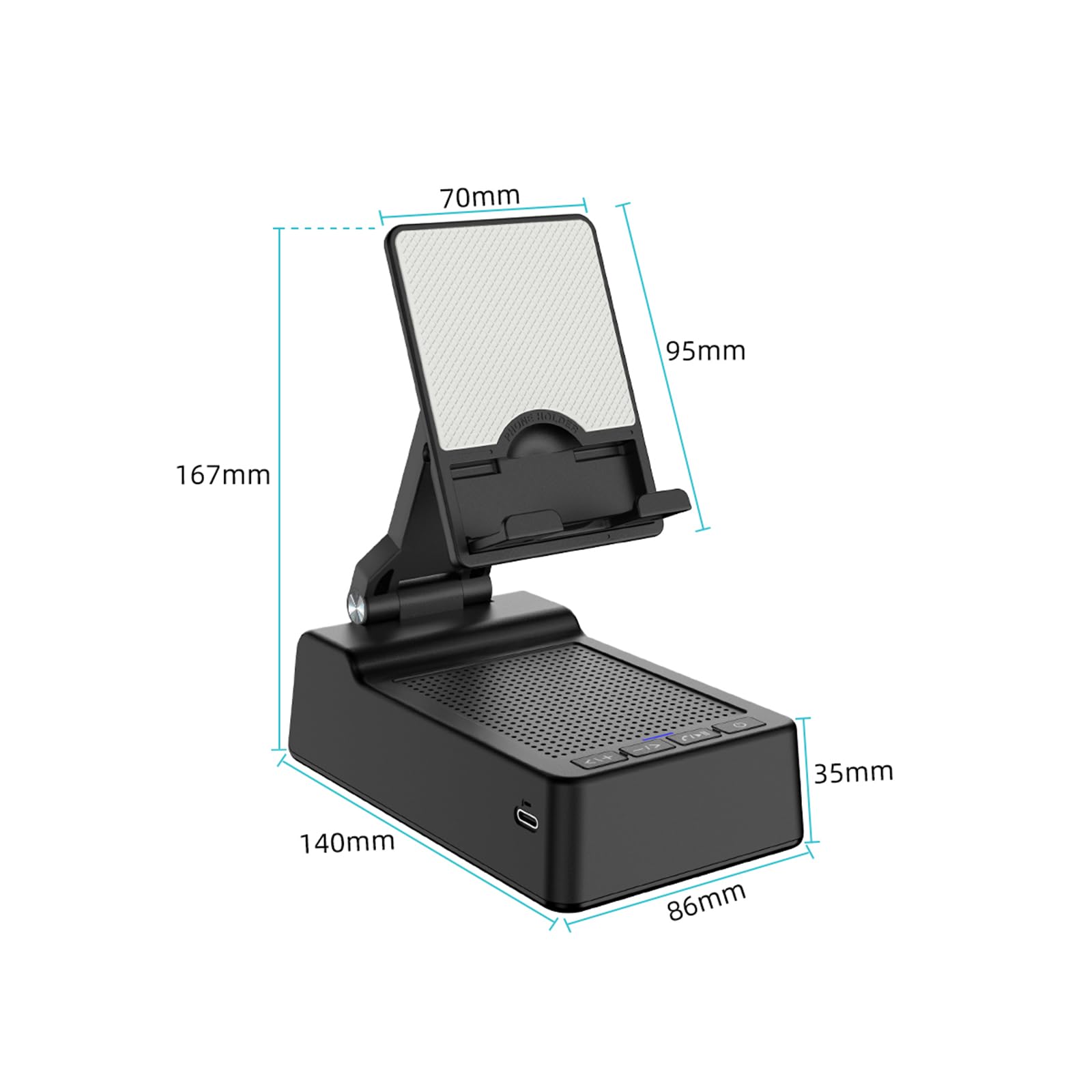 Fanlory Birthday Gifts For Men,Cell Phone Stand With Wireless Bluetooth Speaker And Anti Slip Base Hd Surround Sound For Home Wi