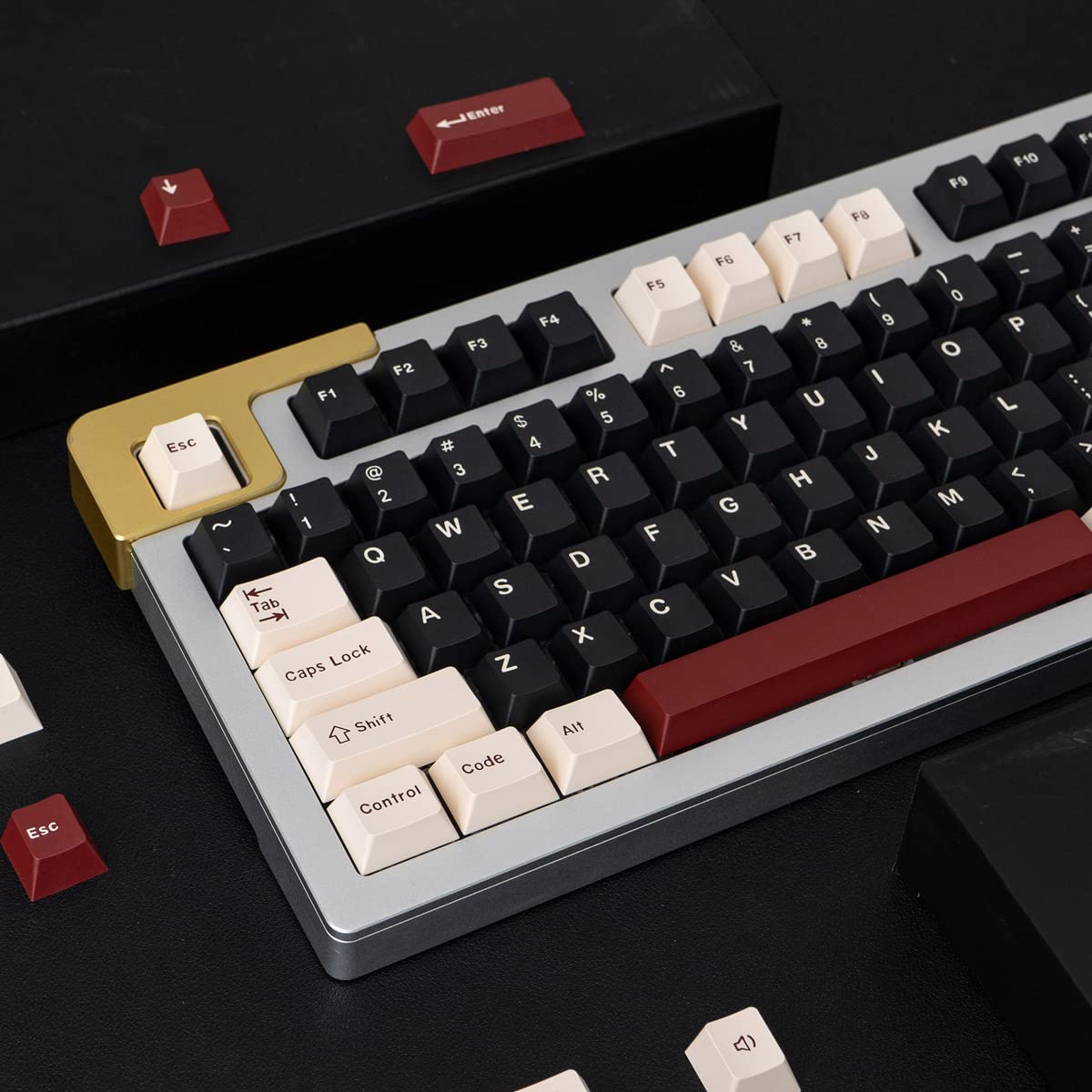 Sumgsn Keycaps 173 Keys Cherry Profile Doubleshot Rome Keycap Set Fit For Alice Keyboard 61/64/87/104/108 Cherry Mx Switches Mec