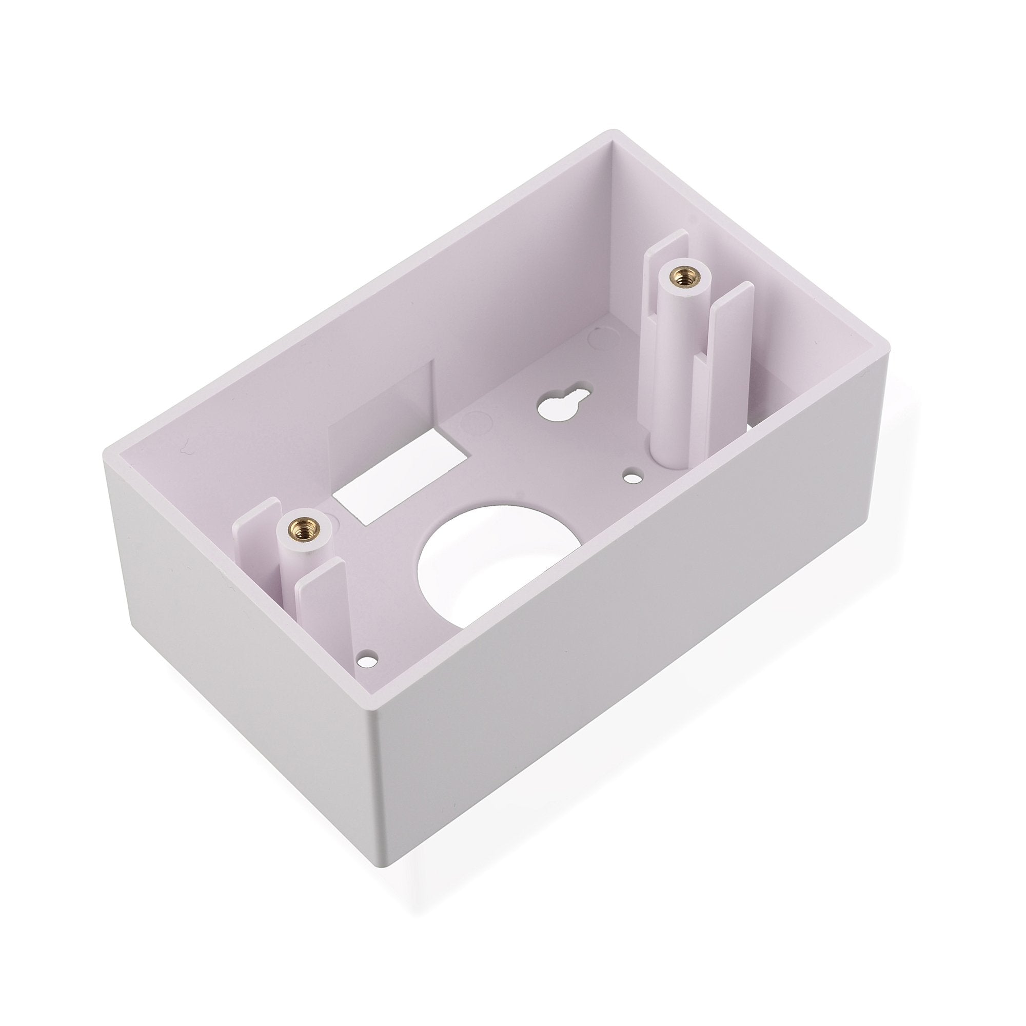 Cable Matters 5 Pack Single Gang Low Voltage Surface Mount Backbox 1.85 Inches In Depth In White