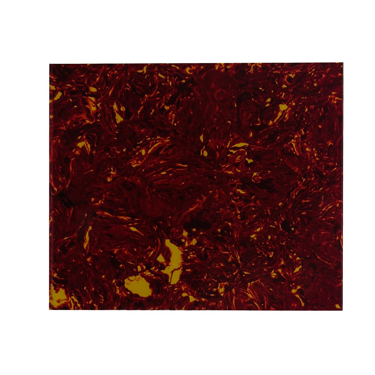 Ikn 20X17Cm Acoustic Pickguard Blank Material Self Ahesive Guitar Pick Guard Scratch Plate Sheet, Red Tortoise