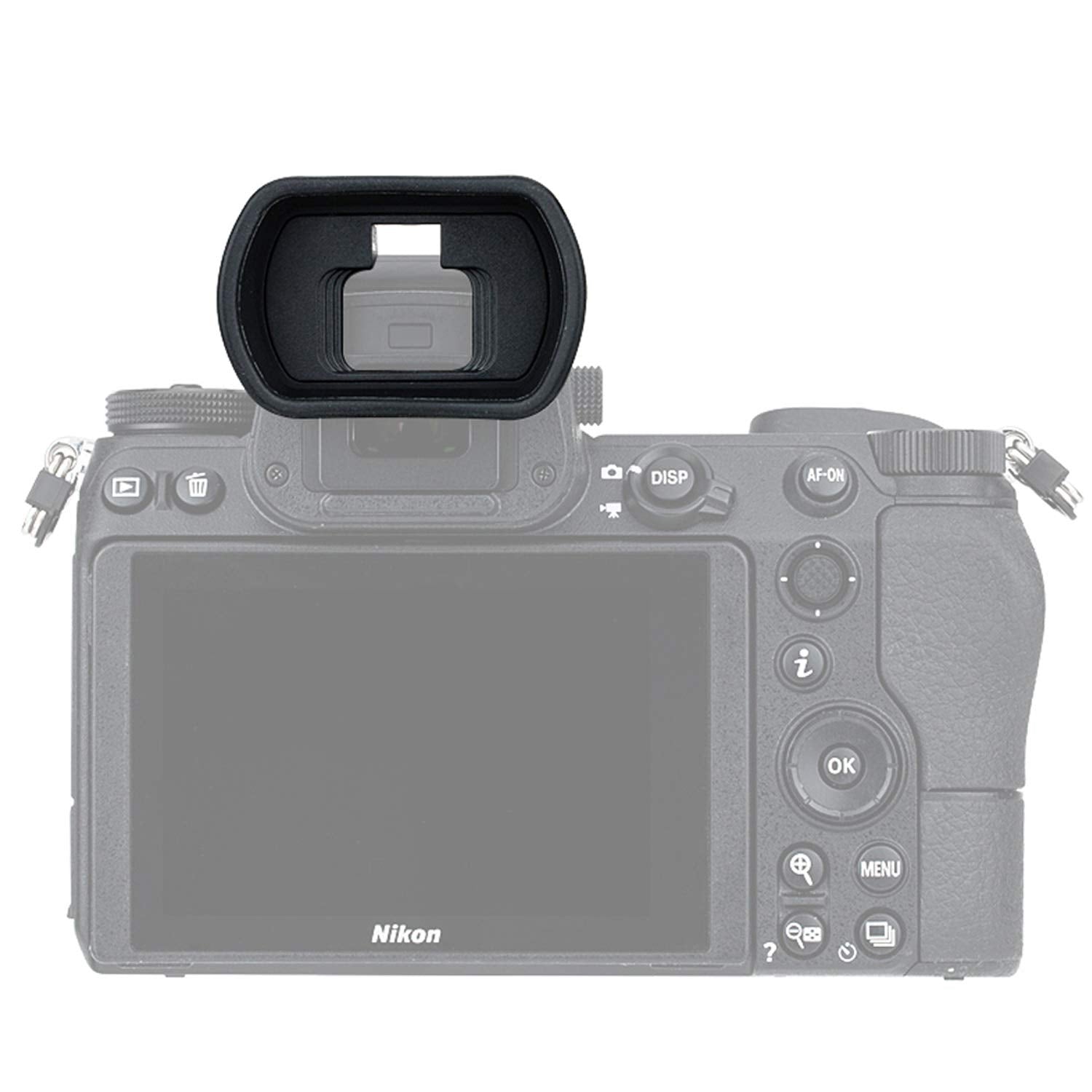 Jjc Kiwifotos Ergonomic Long Camera Eyecup For Nikkor Z5 Z6 Z7 Z6Ii Z7Ii, Eye Cup Eye Piece Viewfinder Replace Dk 29 Eyecup, Sof