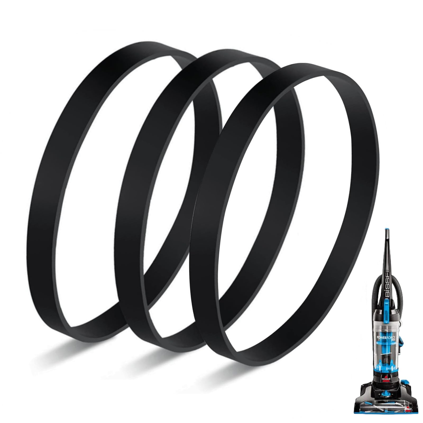 JEDELEOS Replacement Belts for Bissell PowerForce Helix (Turbo) Vacuum Replace Parts 2031093 Fit Models 2191, 2191U, 2190, 1700,