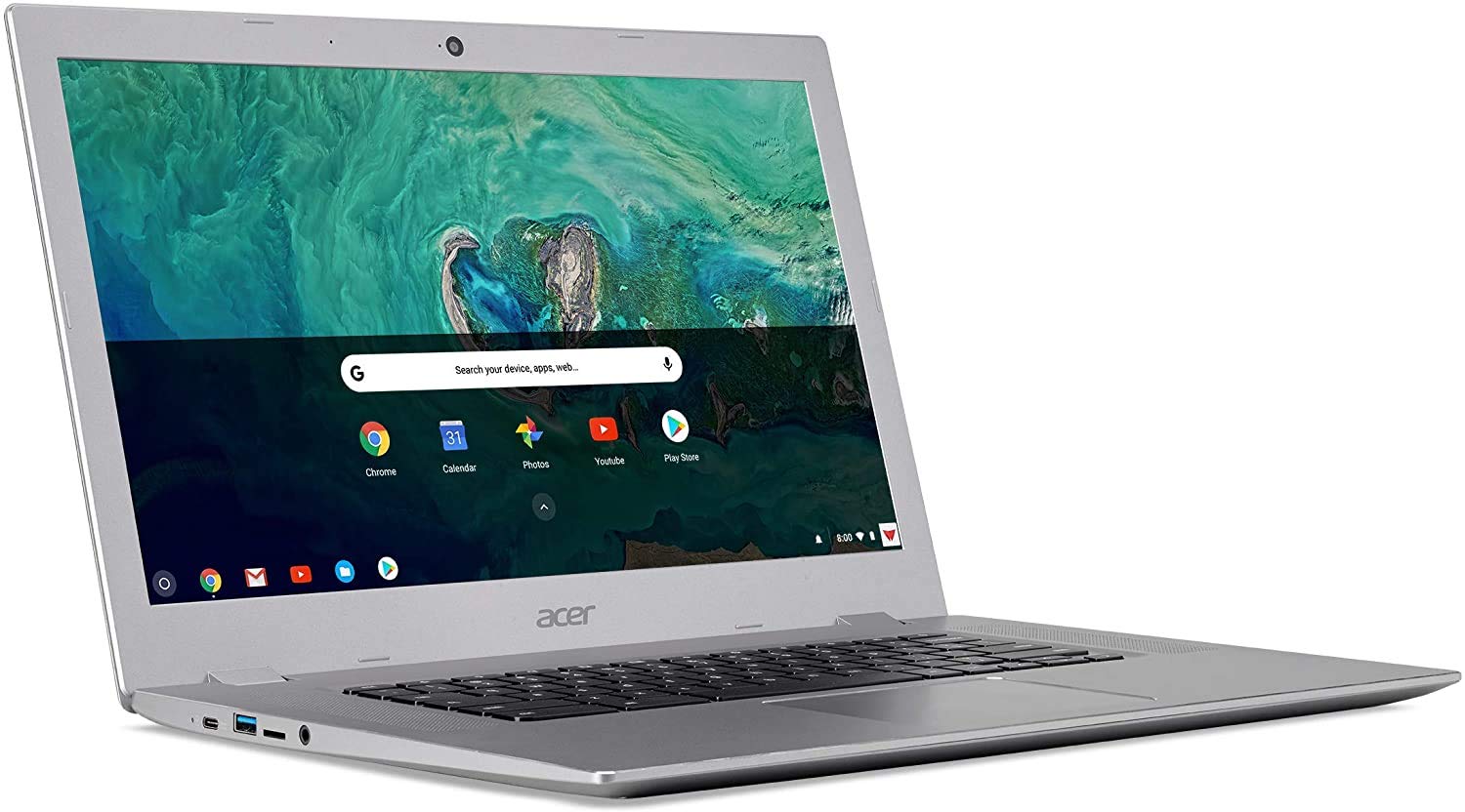 Acer Chromebook 15.6 Ips Full Hd Intel Celeron N3350 1.10 Ghz 4Gb Lpddr4 32Gb Flash Memory Hdr Webcam Chrome Os
