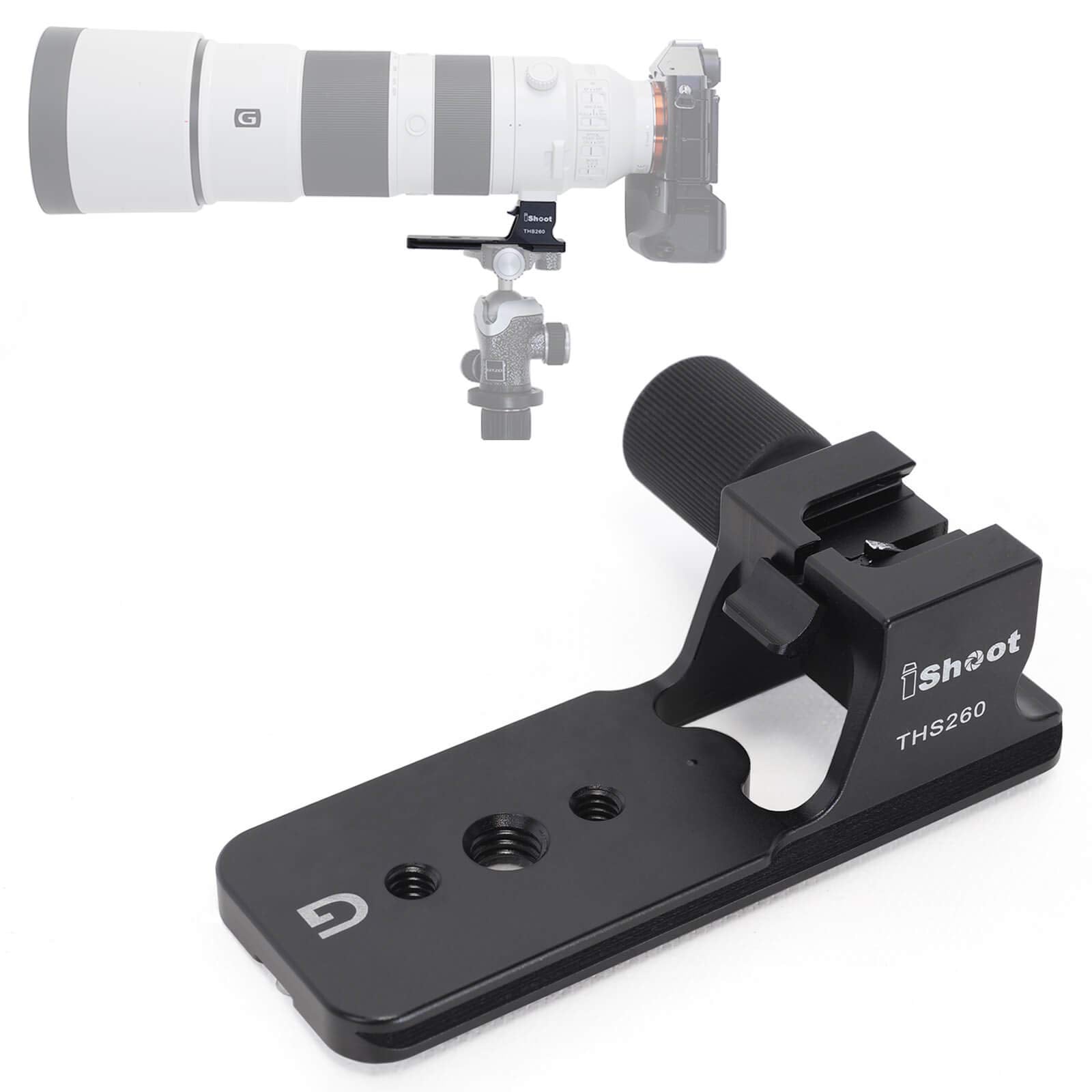 Ishoot Lens Collar Replacement Foot, Tripod Mount Rings Stand Base Compatible With Sony Fe 200 600Mm F/5.6 6.3 G Oss Lens Sel200