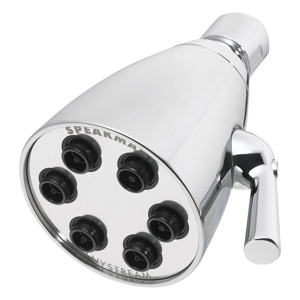 Speakman S 2252 Signature Icon Anystream Adjustable High Pressure Shower Head 2.5 Gpm Solid Brass Replacement Bathroom Showerhea