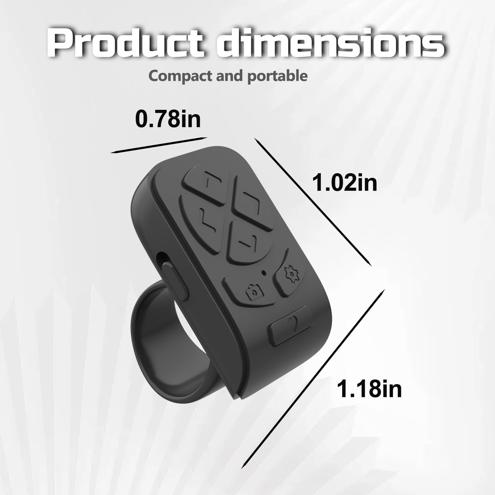 Bleso - Bluetooth Scrolling Ring Remote For Tiktok,Kindle,Ins Short Video& More - Page Turner & Phone Scroller For Iphone, Ipad,