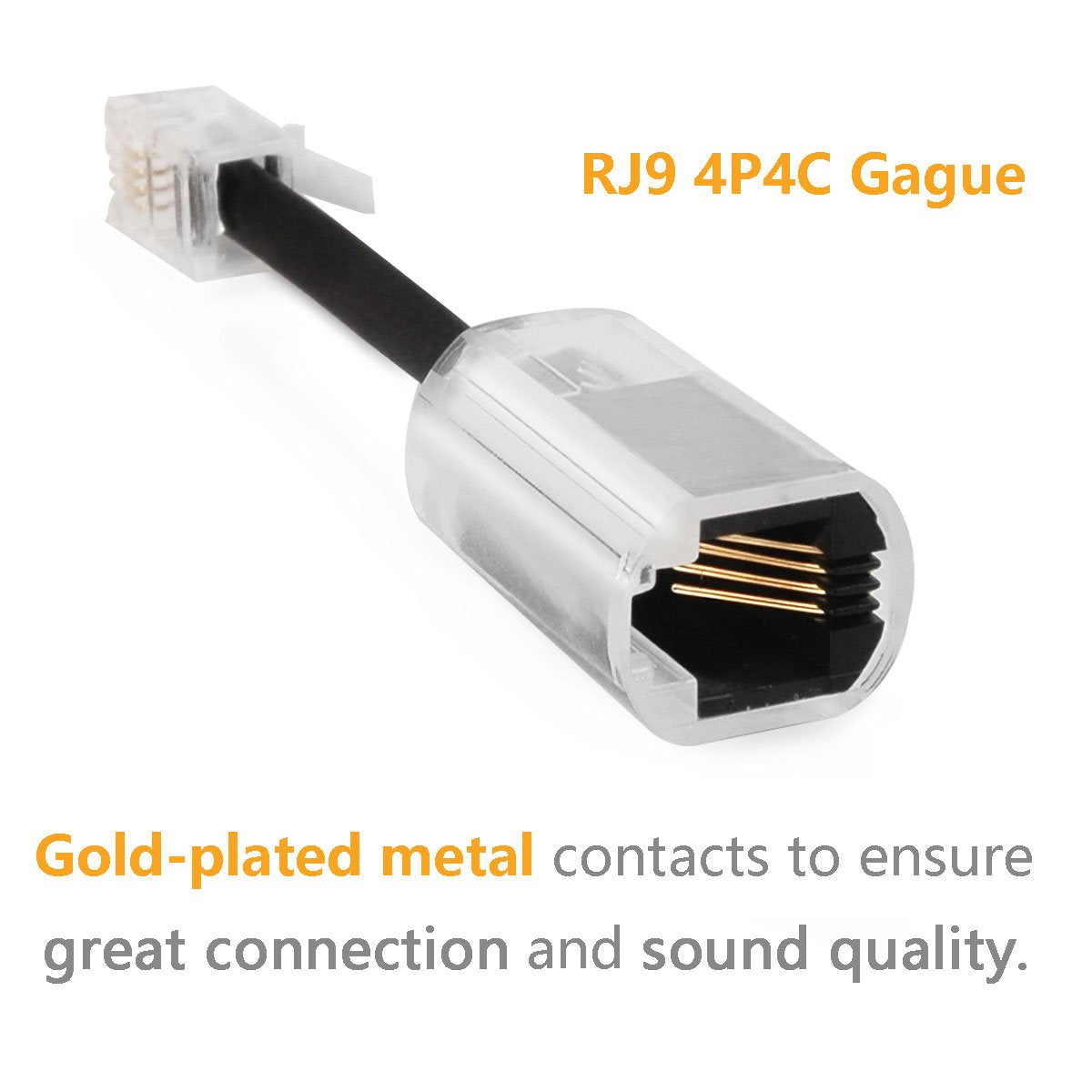 Uvital Telephone Cord Detangler, Anti Tangle Telephone Handset Cable 360 Degree Rotating Landline Swivel Cord Untangler Black (6