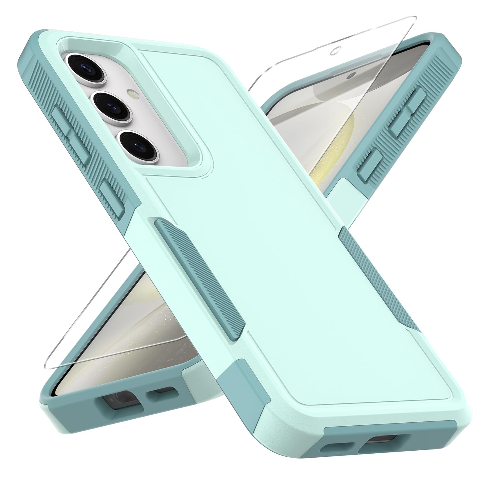 for Samsung Galaxy S25 Case,S25 Case,[Military Grade Drop Tested] with HD Screen Protector,Dual Layer Protective Heavy Duty Cell