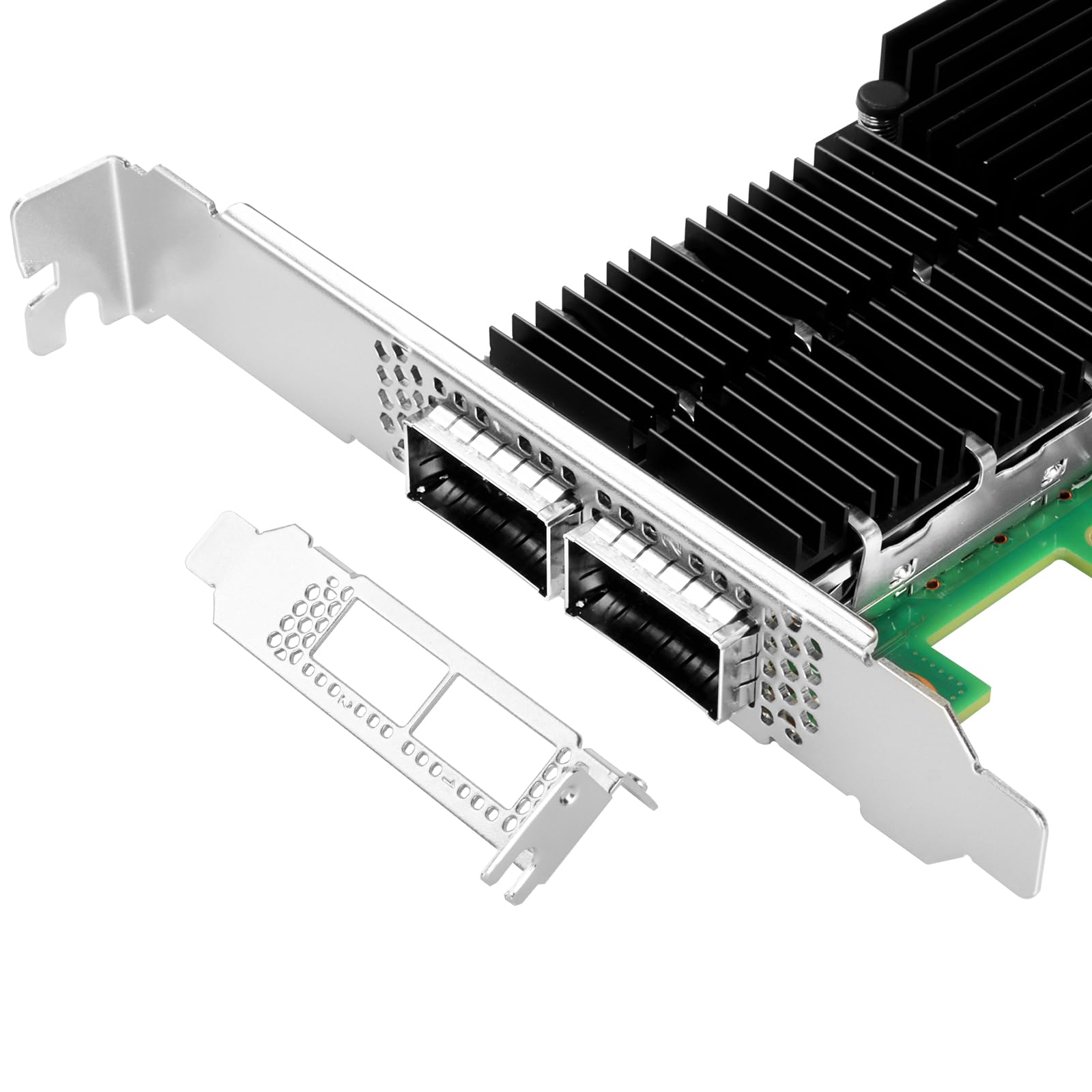 Vogzone 100Gbe Network Adapter With Mellanox Connectx 5 Ex Chipset, Pcie 4.0(16Gt/S) X16 100Gb Ethernet Nic, Dual 100Gb Qsfp28 I