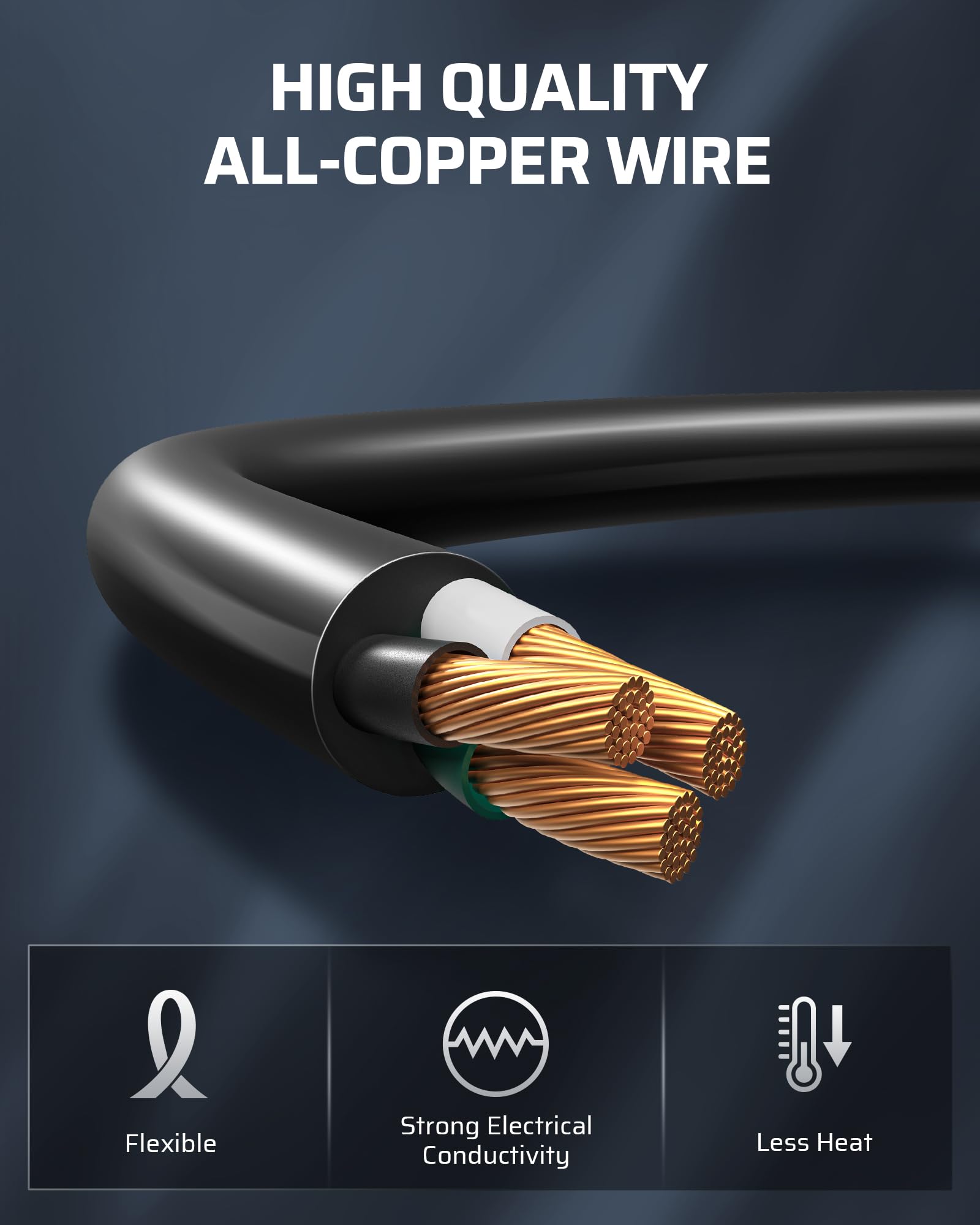 Dewenwils 2 Ft 12/3 Gauge Indoor/Outdoor Tri Tap Extension Cord Splitter, Stw 15 Amp Contractor Grade Heavy Duty Power Cable Wit