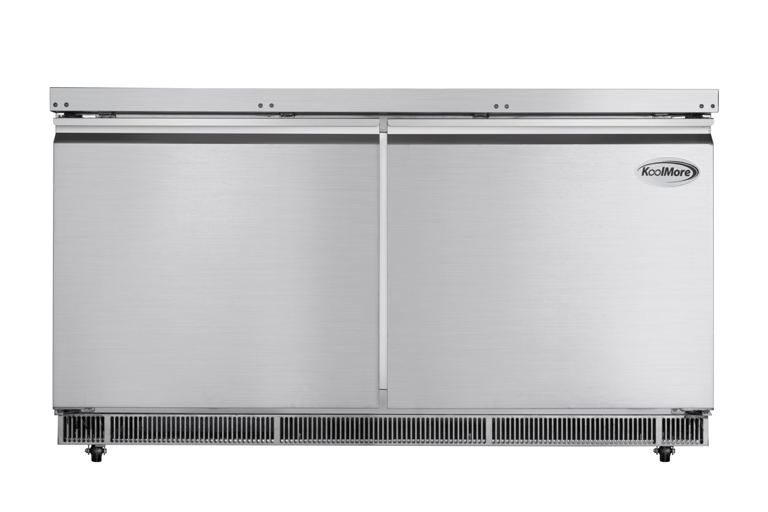 KoolMore 60 in. Commercial Refrigerated Prep Station Cold Table, Stainless-Steel Refrigerator with 12 Pan Storage with Cover and