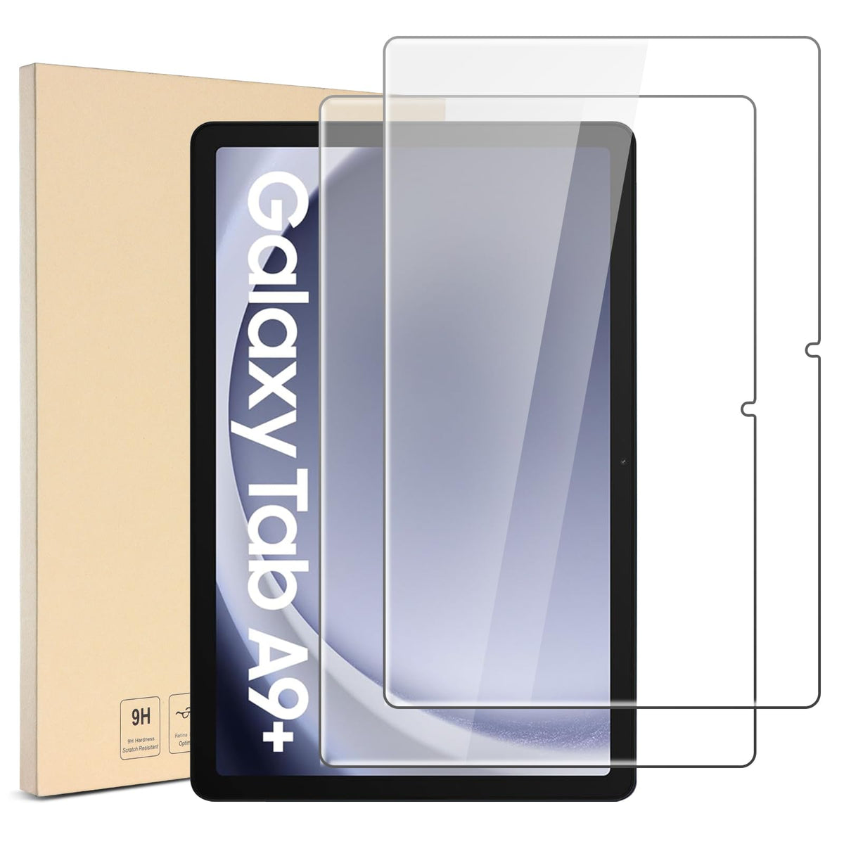 Cobak 2 Pack Screen Protector For Samsung Galaxy Tab A9 Plus 10.9 Inch 2023, Tempered Glass With Hd Clarity,Scratch Resistance A