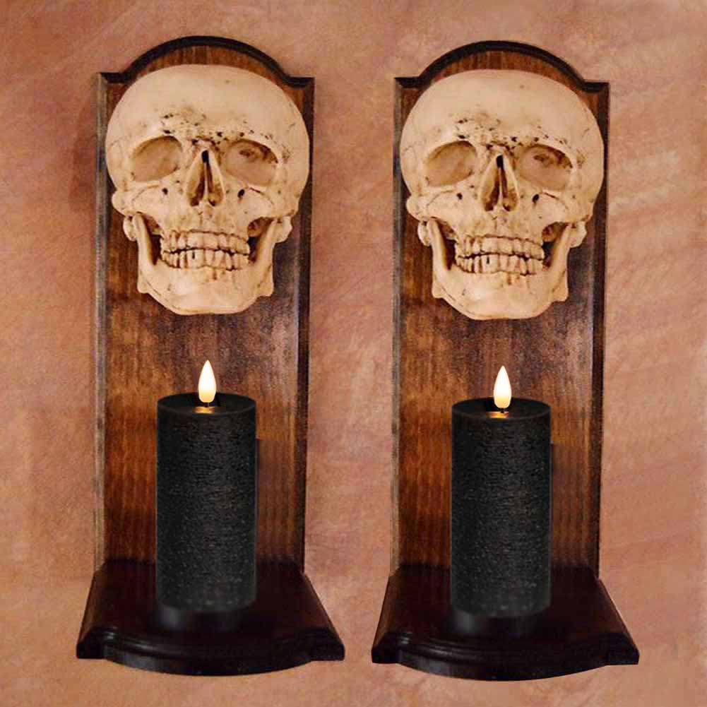 Volnyus Black Flameless Candles Set Of 2 (2.2X5 Inch) Real Wax Flickering Led Candles Battery Operated With Remote Control Timer