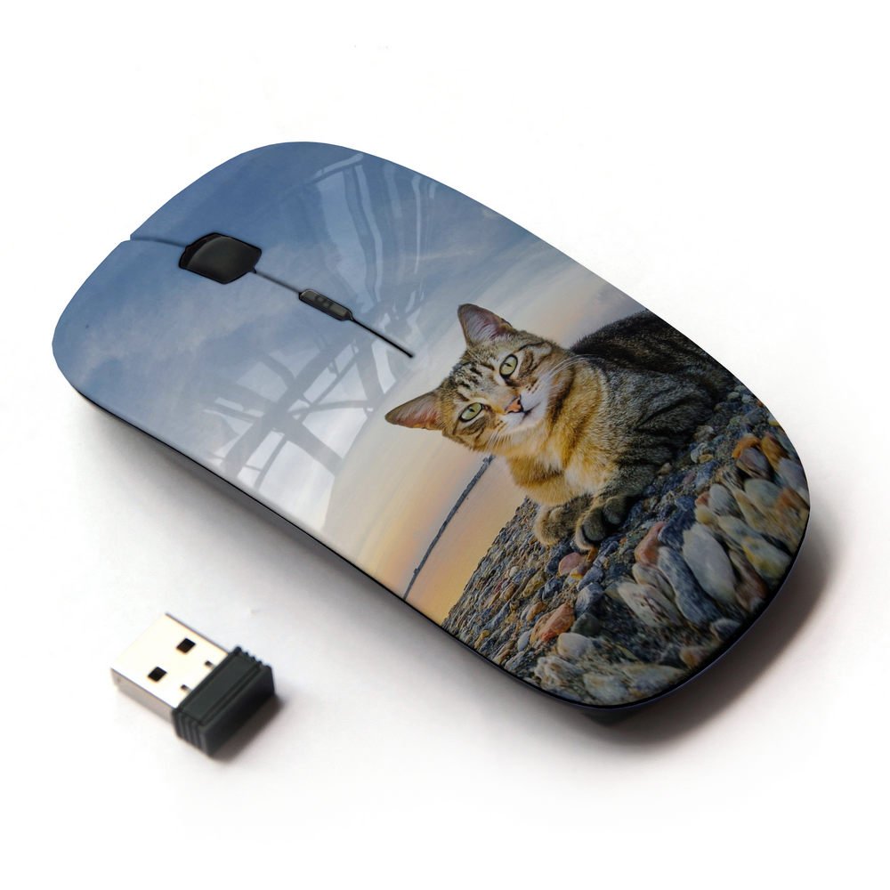 Koolmouse [ Optical 2.4G Wireless Mouse [ House Cat Nature Sunset Shorthair British ]