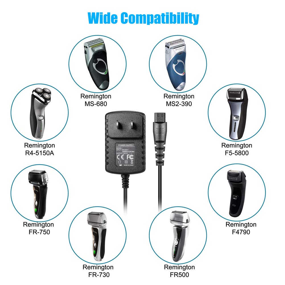 Soulbay 12V Pa 1204N Charger Replacement For Remington Shaver F5 5800 F7800 F5800 F5790 F4790 R5150 R6130 R 6150 Ms2 390 Ms3 270