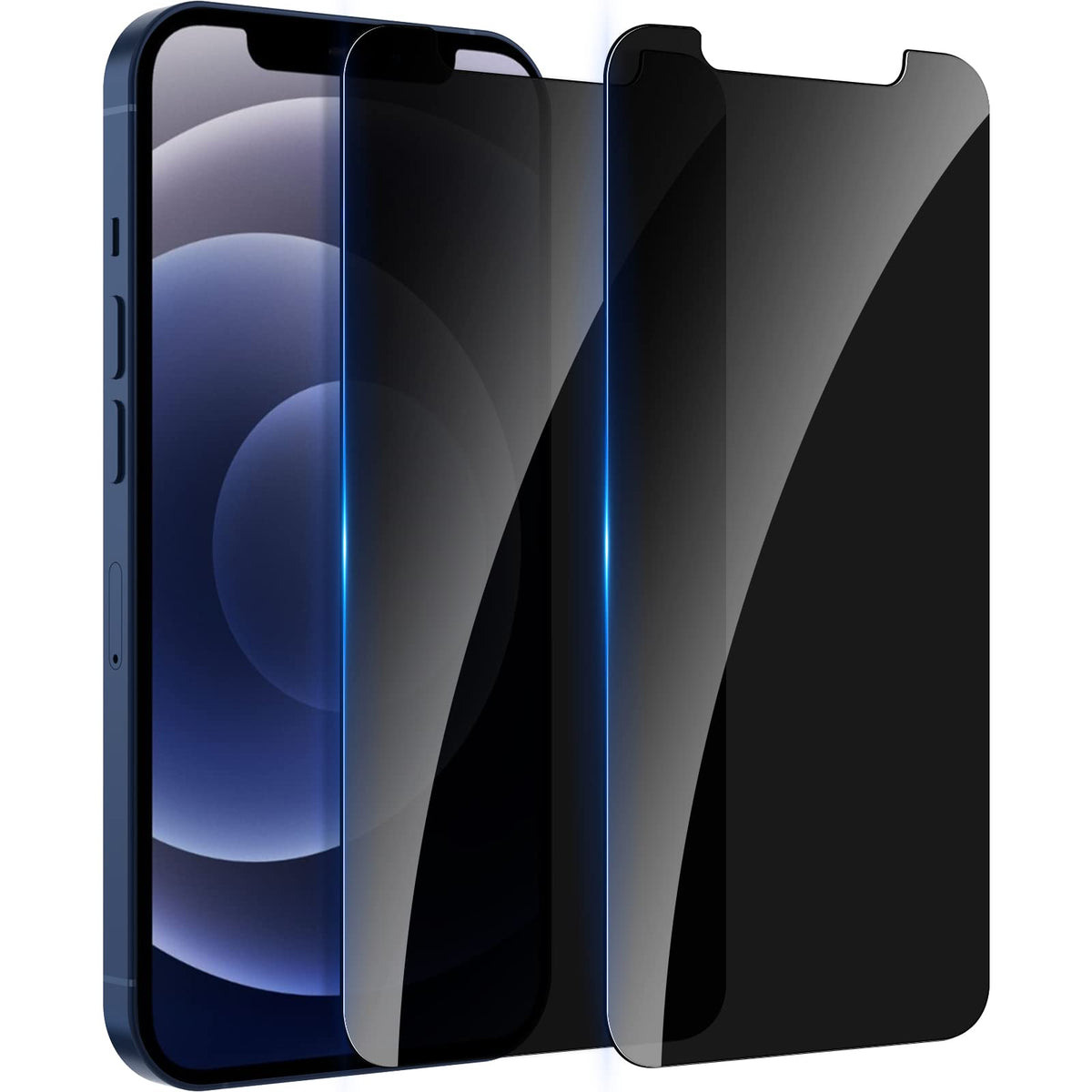 Whpxjy [2 Pack] Privacy Screen Protector For Iphone 12/12 Pro 6.1 Inch, Anti Spy Screen Protector Iphone 12 / Iphone 12 Pro Temp