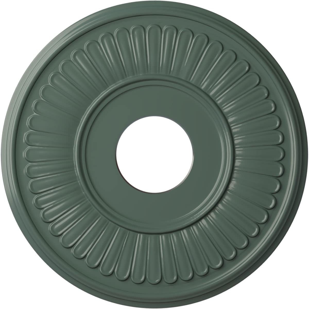 Ekena Millwork CM15BECBF 15 3/4OD X 3 7/8ID X 3/4P Berkshire Ceiling Medallion Fits Canopies Up to 7, Cloud Burst