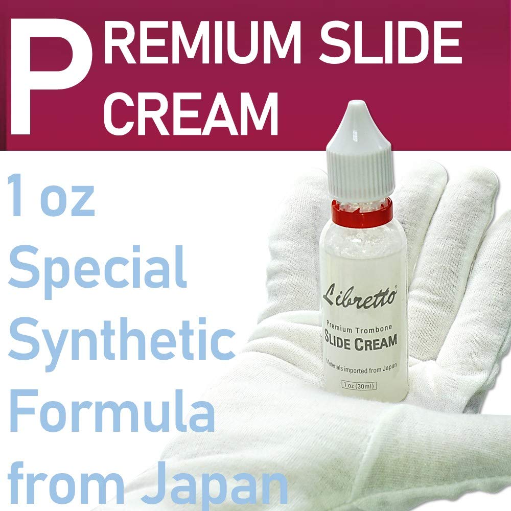 Libretto Trombone All Inclusive Care Kit: Flexible Bore Brush + Mouthpiece Brush + Slide Oil+ Microfiber Cleaning Cloth + Slide