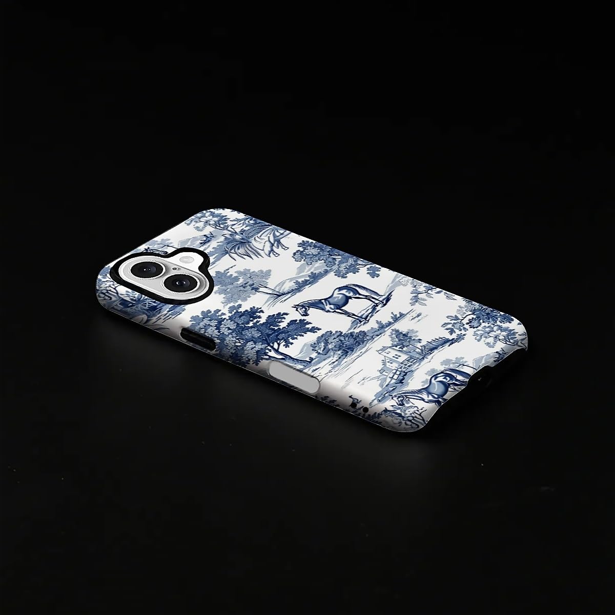 Ilikediy For Iphone 16 Plus Case,Hh2 Wild Desert Horse Manor Hybrid 2 Layer Hard Shell Silicone Protective Pattern Design Case