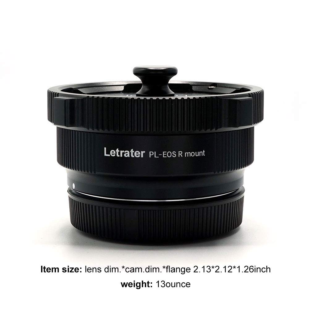 Letrater Pl Eos R Lens Mount Adapter For Pl Lens Convert To Canon Rf Cameras, E.G. Eos R, Rf, R5, R6, C70, Komodo Cameras,Matte