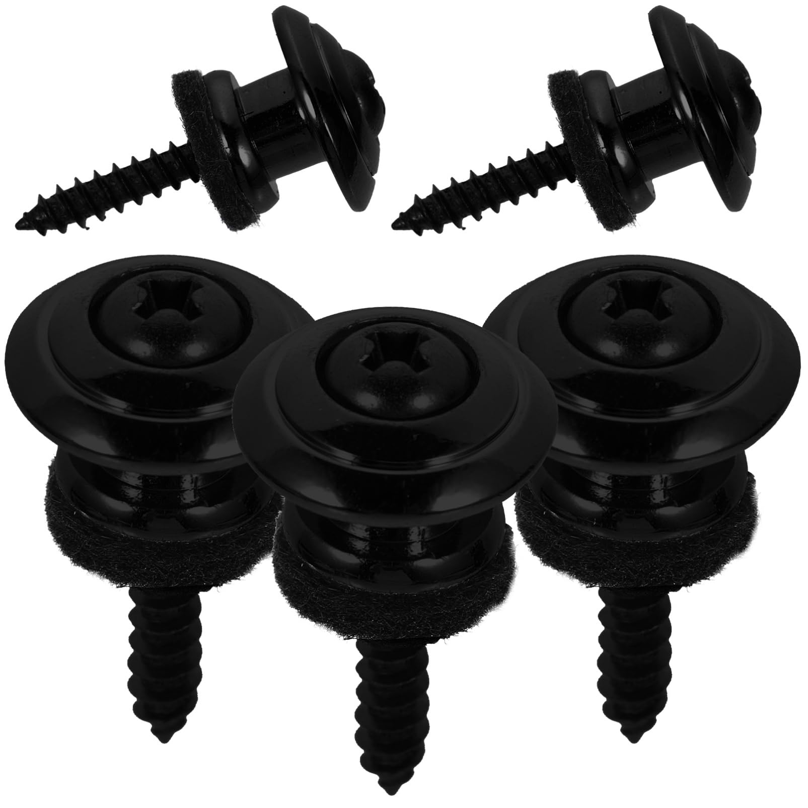 Holibanna 5pcs Style Guitar Strap Locks Guitar Strap Button Locks for Acoustic Bass Ukulele