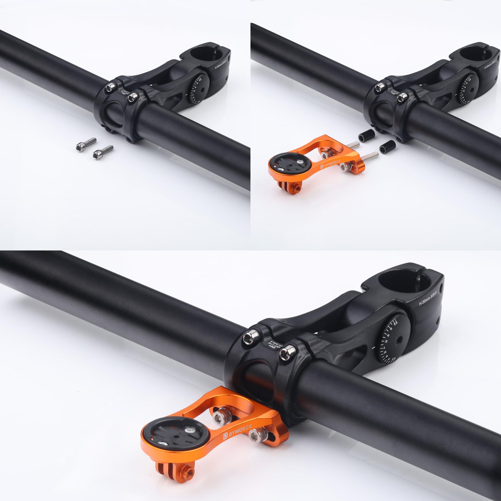 Dymoece Mount For Garmin Edge 1040 840 830 530 Extended Out Front Mount Compatible With Sports Action Camera And Bicycle Flashlight