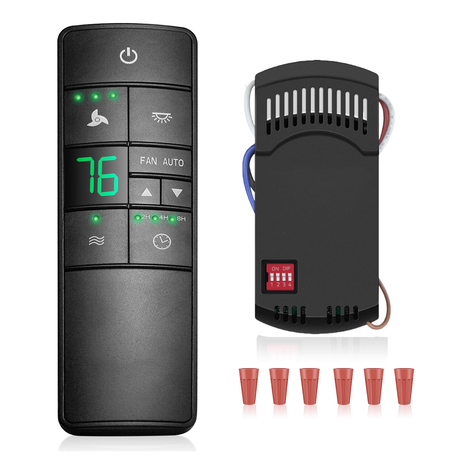 Universal Ceiling Fan Thermostatic Remote Control Kit Replacement For Hampton Bay Home Decorators Harbor Breeze  Walk Away Time