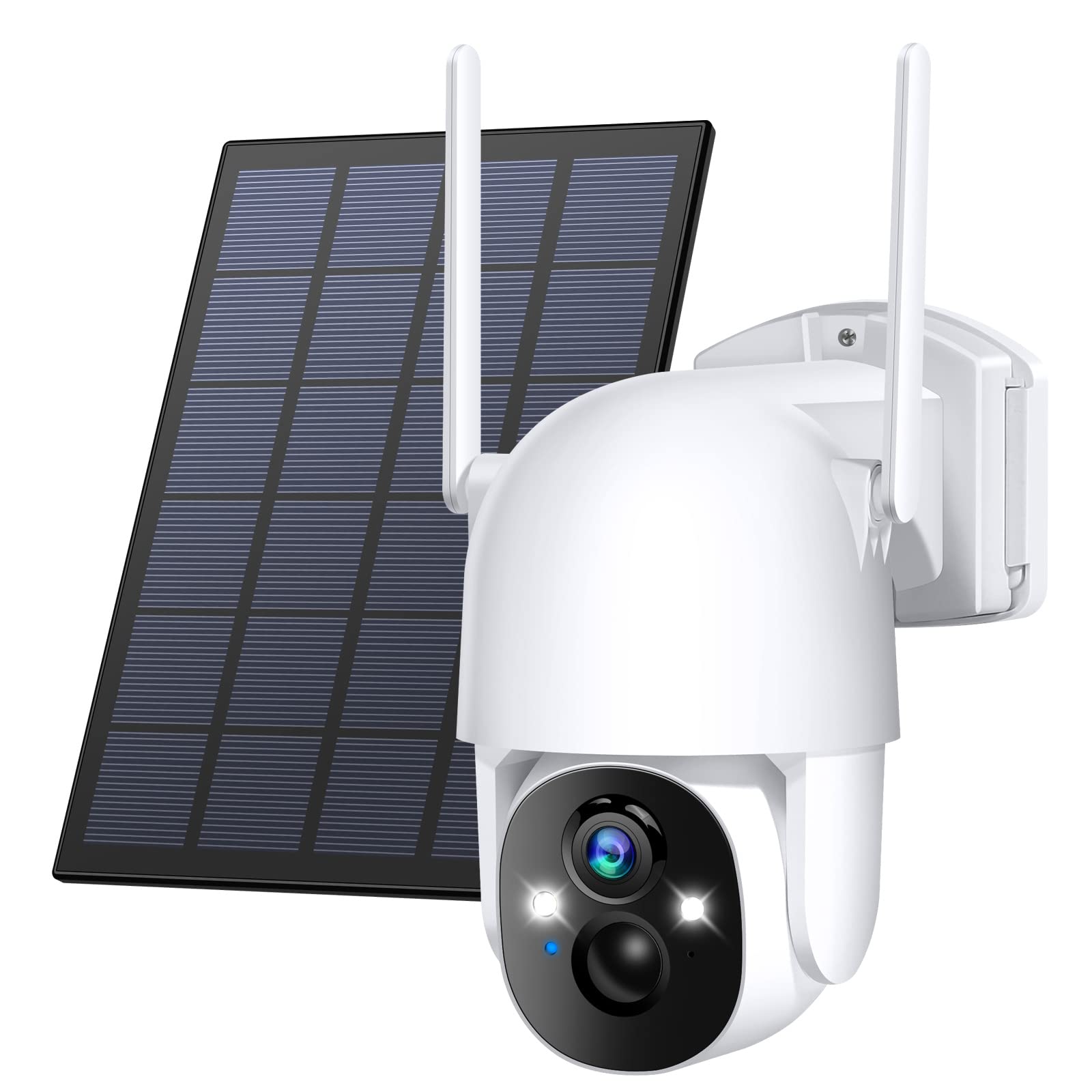Wireless Cameras For Home/Outdoor Security, Solar Security Cameras Wireless Outdoor 355Ptz, 3Mp 2K Fhd Wifi Camera With Spotligh