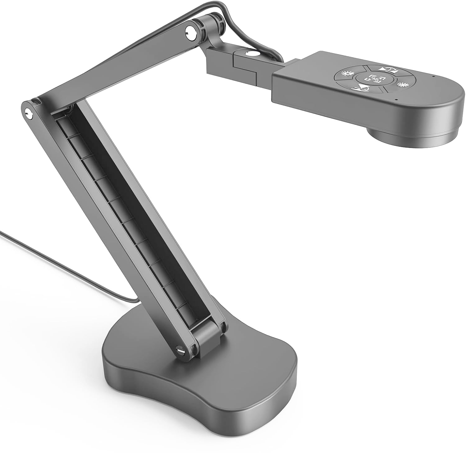 Gawervan 8MP USB Document Camera, Auto Focus, LED Light, Image Reversal, Built-in Mic, Mac OS, Windows, Chromebook for Distance