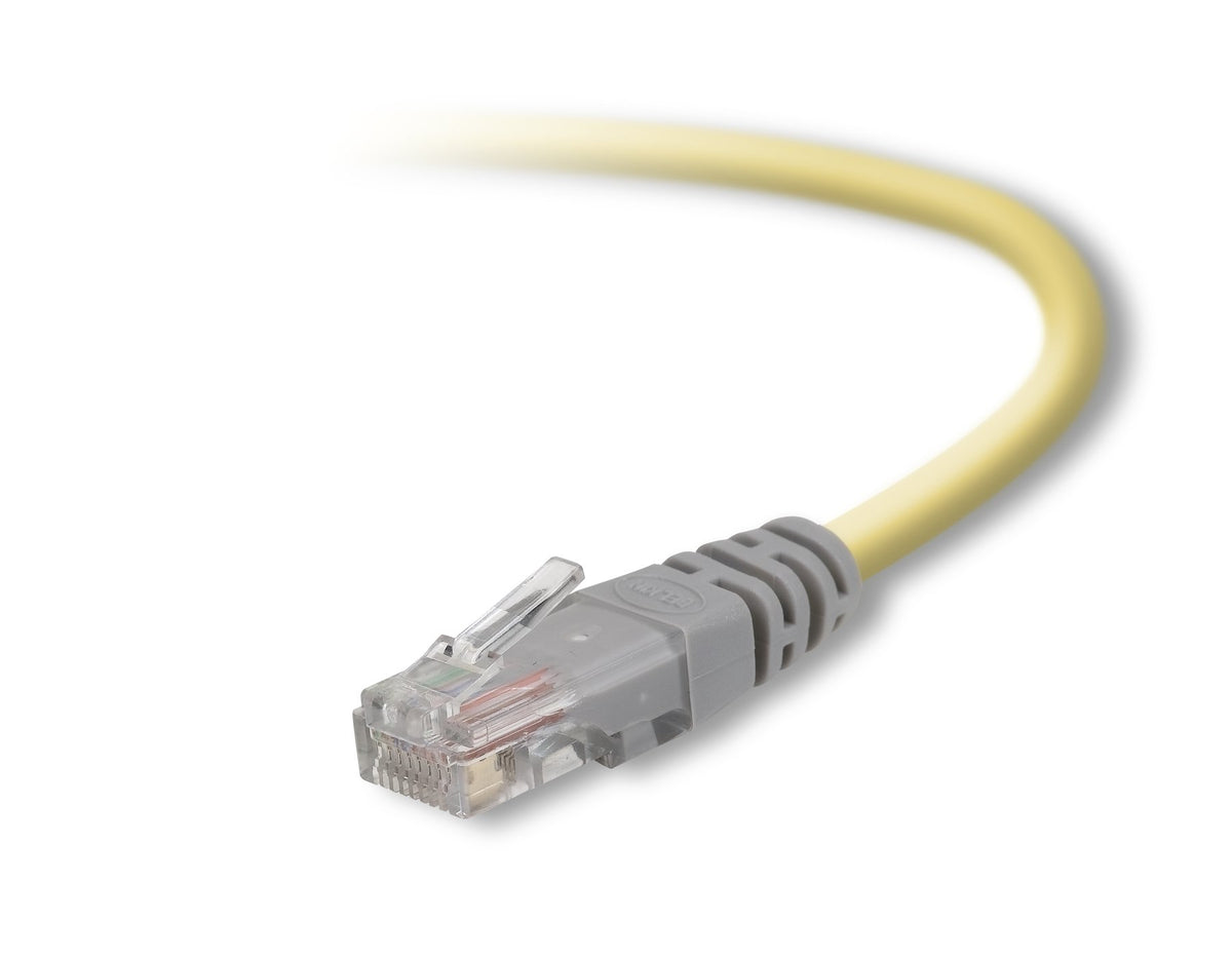 Belkin 50 Foot Cat5E Crossover Molded Networking Cable (Yellow)