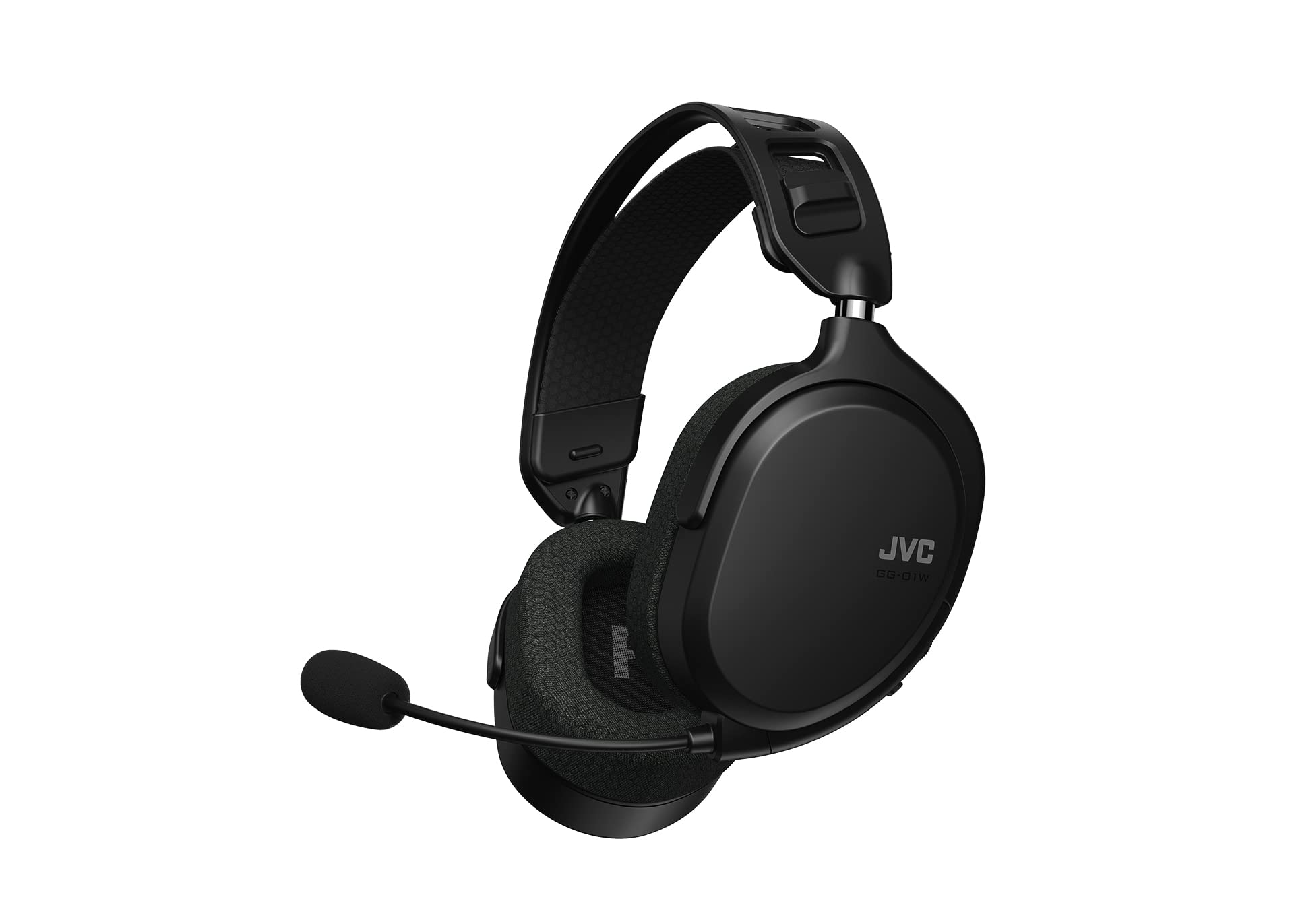 Jvc Ultralight Gaming Headset For Superior Comfort, 2.4Ghz Wireless Connection (Low Latency 40Ms), 40Mm Driver Unit, Detachable