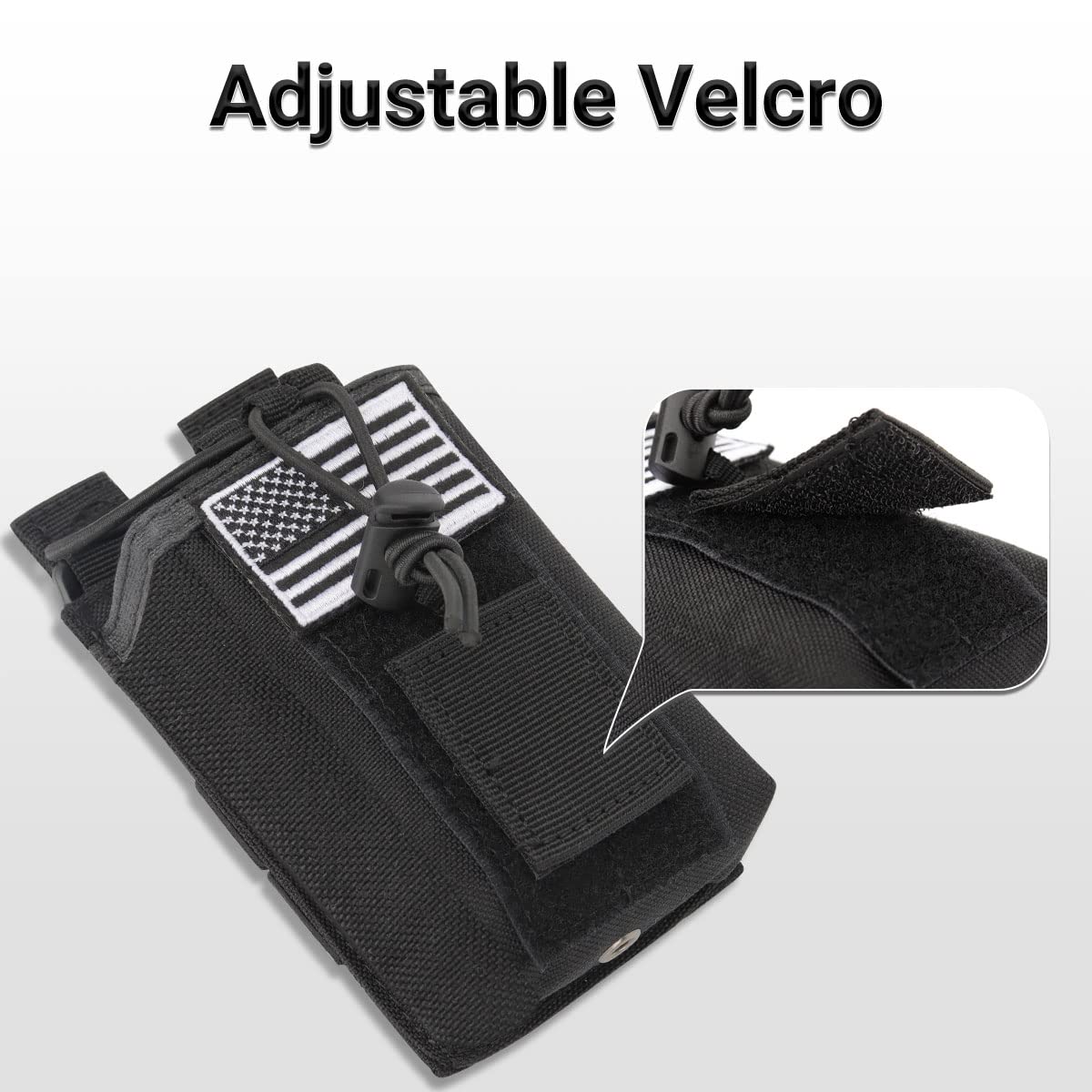 Tactical Radio Holster Case Molle Radio Pouch Military Heavy Case Accessories Radio Holder Duty Belt Holster Bag For Baofeng Uv